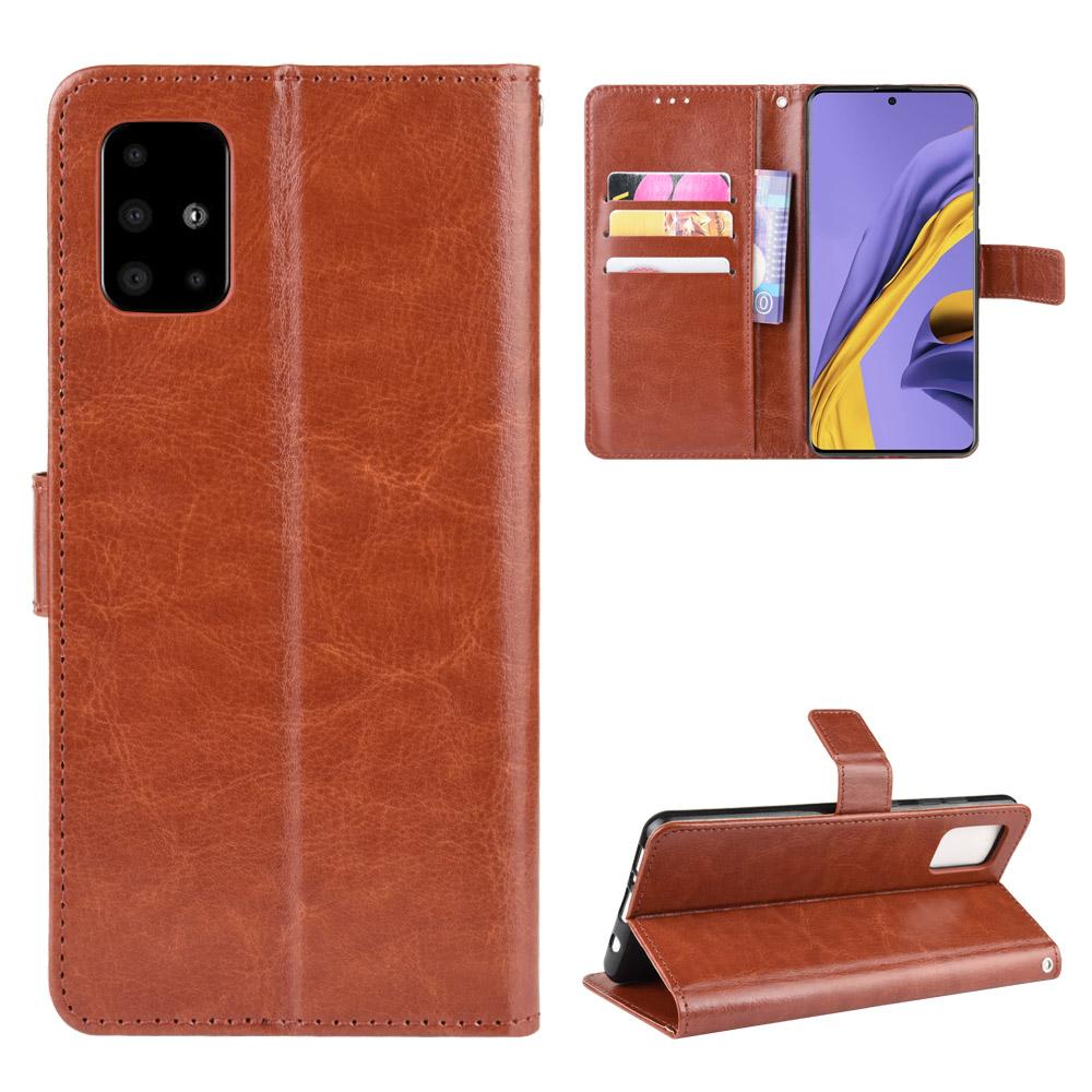 For Samsung Galaxy S20 Plus Crazy Horse Wallet Leather Cover with Strap - Brown, Galaxy S20 Plus
For Samsung Galaxy S20 Plus Crazy Horse Wallet Leather Cover with Strap - Brown, Galaxy S20 Plus