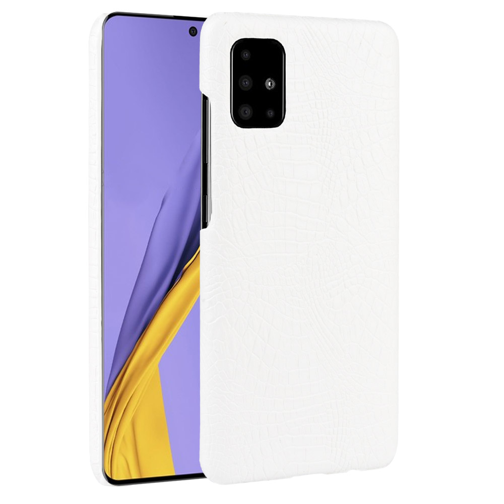 Crocodile Skin PU Leather Coated Hard Plastic Cell Phone Case for Samsung Galaxy A51 - White, Galaxy A51 4G
Crocodile Skin PU Leather Coated Hard Plastic Cell Phone Case for Samsung Galaxy A51 - White, Galaxy A51 4G