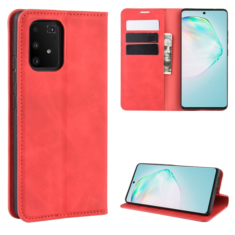 Silky Touch Leather Wallet Case for Samsung Galaxy A91/S10 Lite/M80s - Red, Galaxy A91
Silky Touch Leather Wallet Case for Samsung Galaxy A91/S10 Lite/M80s - Red, Galaxy A91