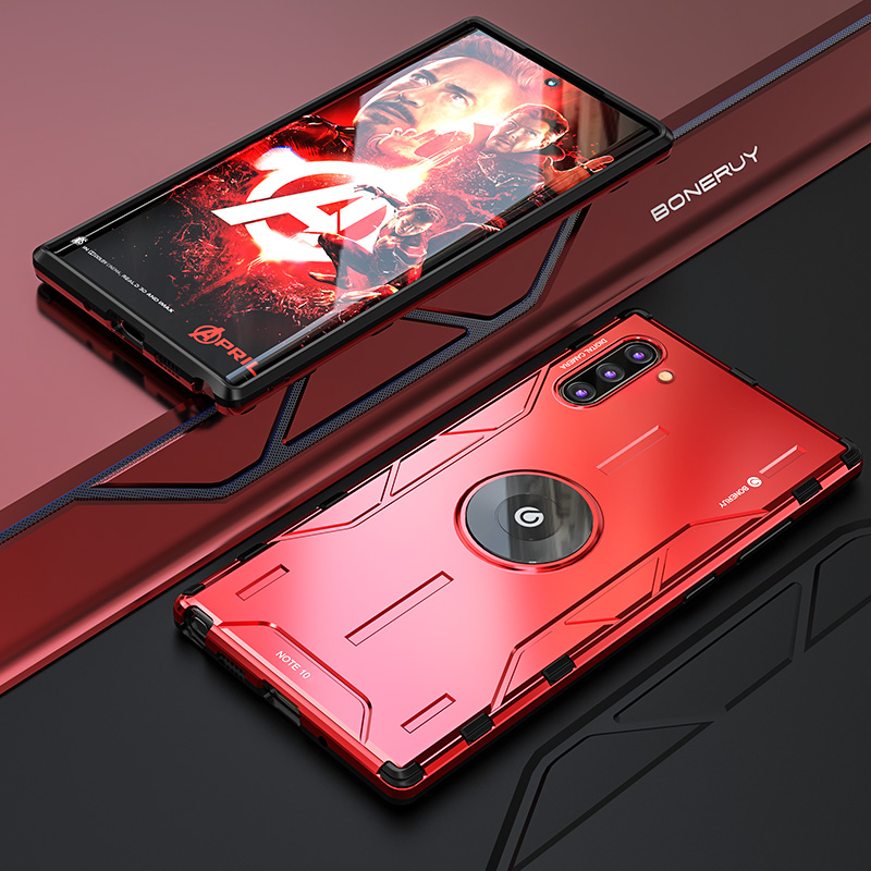 Drop-proof Metal Silicone Combo Phone Case for Samsung Galaxy Note 10/Note 10 5G - Red, Galaxy Note 10
Drop-proof Metal Silicone Combo Phone Case for Samsung Galaxy Note 10/Note 10 5G - Red, Galaxy Note 10