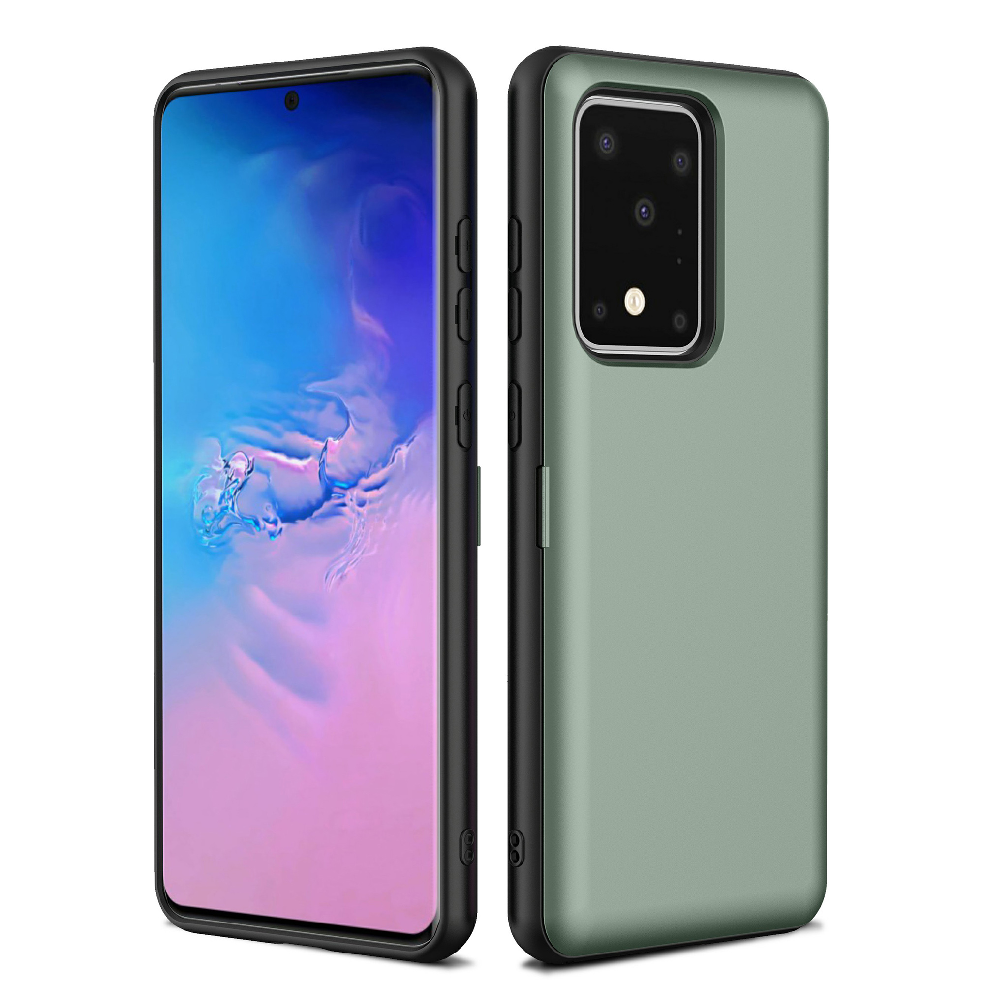 PC + TPU Hybrid Card Holder Phone Shell Built-in Magnet Sheet for Samsung Galaxy S20 Ultra - Army Green, Galaxy S20 Ultra
PC + TPU Hybrid Card Holder Phone Shell Built-in Magnet Sheet for Samsung Galaxy S20 Ultra - Army Green, Galaxy S20 Ultra