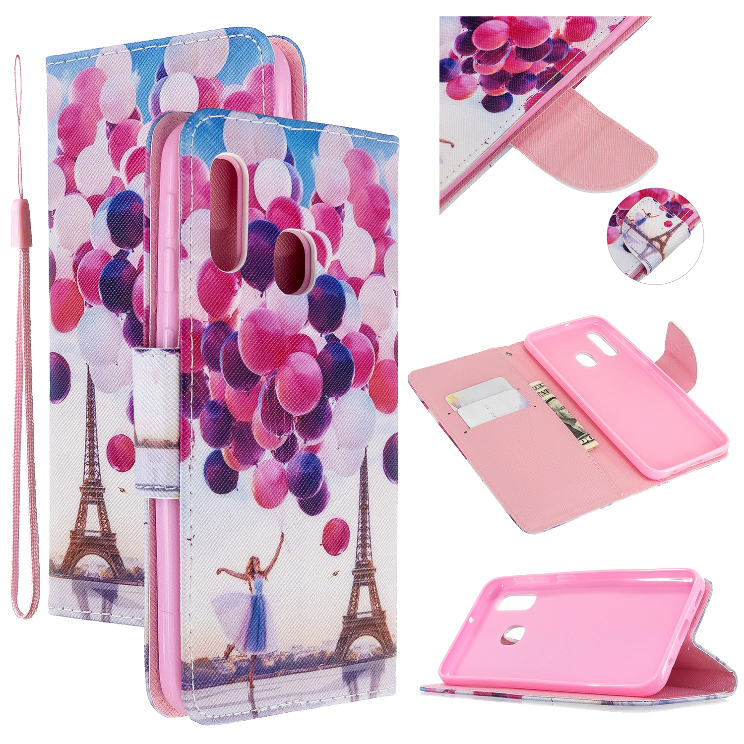 Pattern Printing Cross Texture Leather Wallet Stand Case for Samsung Galaxy A20e/A10e - Balloon, Galaxy A20e
Pattern Printing Cross Texture Leather Wallet Stand Case for Samsung Galaxy A20e/A10e - Balloon, Galaxy A20e