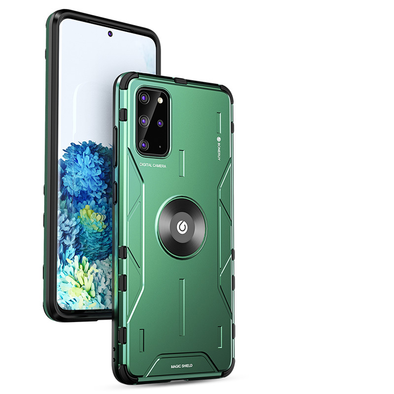 Drop-proof Metal Silicone Hybrid Case for Samsung Galaxy S20 Plus - Green, Galaxy S20 Plus
Drop-proof Metal Silicone Hybrid Case for Samsung Galaxy S20 Plus - Green, Galaxy S20 Plus
