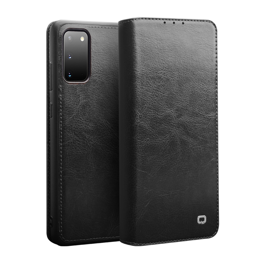 QIALINO Luxury Genuine Leather Phone Case Wallet for Samsung Galaxy S20 - Black, Galaxy S20
QIALINO Luxury Genuine Leather Phone Case Wallet for Samsung Galaxy S20 - Black, Galaxy S20