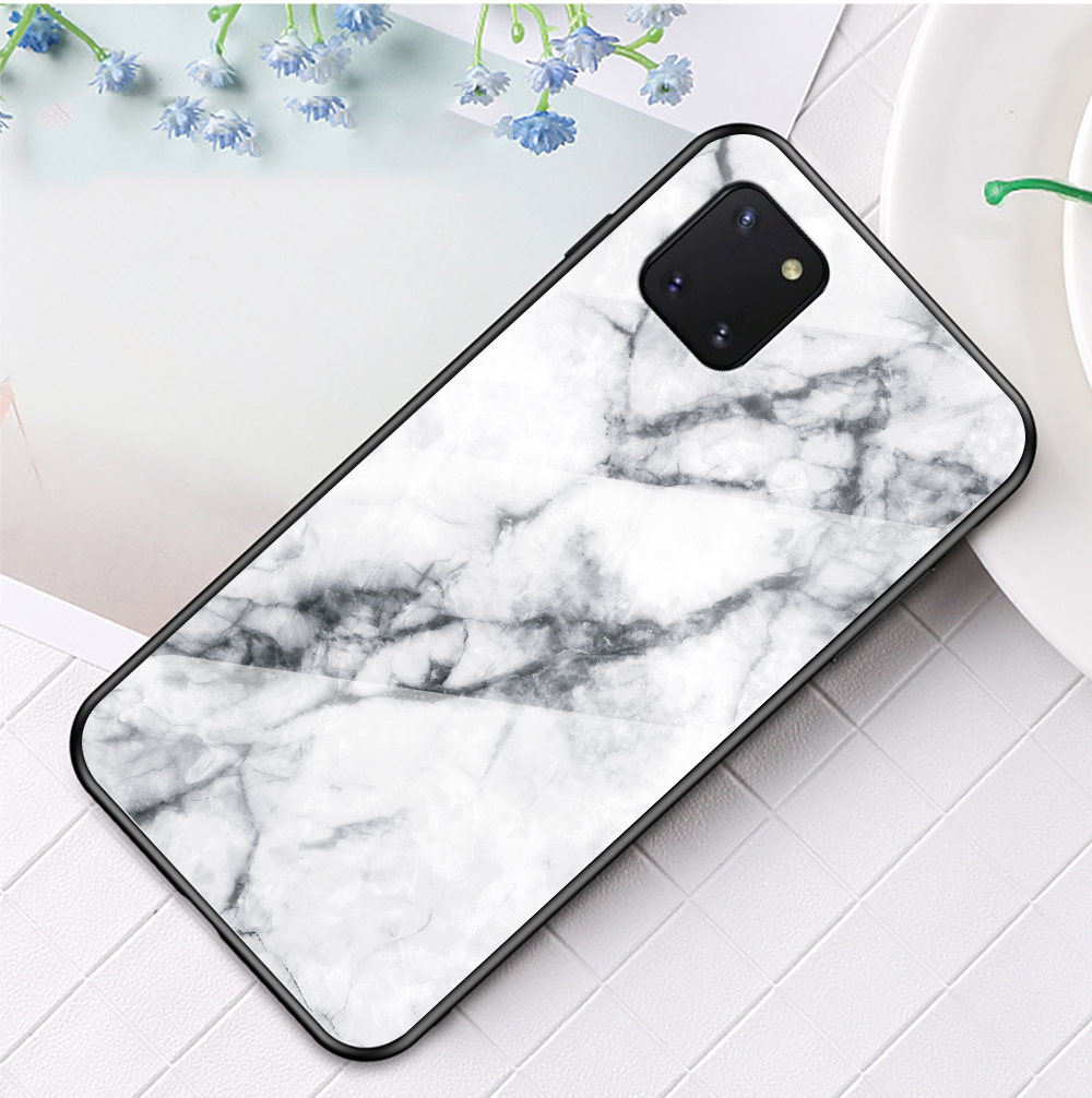 Marble Grain Pattern Tempered Glass PC + TPU Phone Cover for Samsung Galaxy A81/Note 10 Lite - White, Galaxy A81
Marble Grain Pattern Tempered Glass PC + TPU Phone Cover for Samsung Galaxy A81/Note 10 Lite - White, Galaxy A81