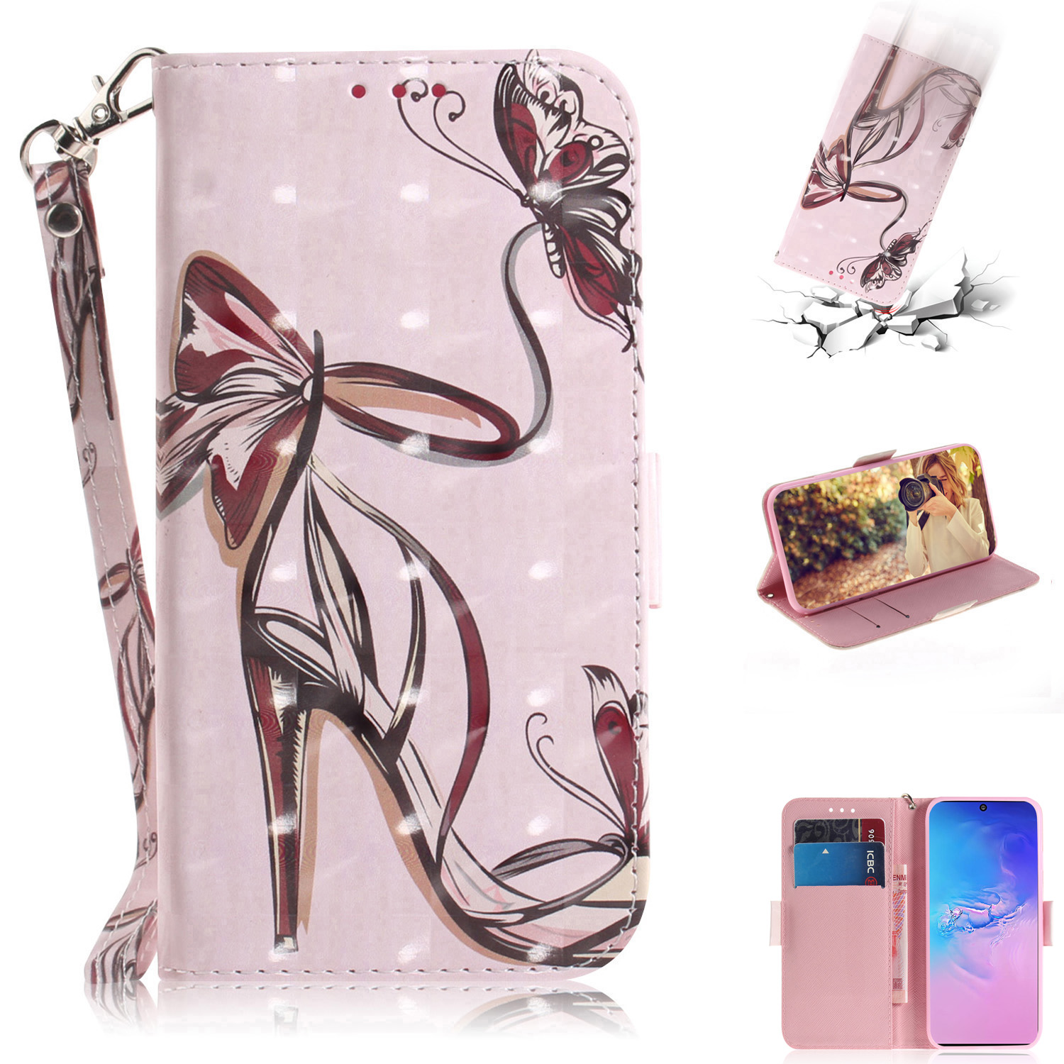 Light Spot Decor Pattern Printing Wallet Leather Phone Shell for Samsung Galaxy A91/S10 Lite - High Heels, Galaxy A91
Light Spot Decor Pattern Printing Wallet Leather Phone Shell for Samsung Galaxy A91/S10 Lite - High Heels, Galaxy A91