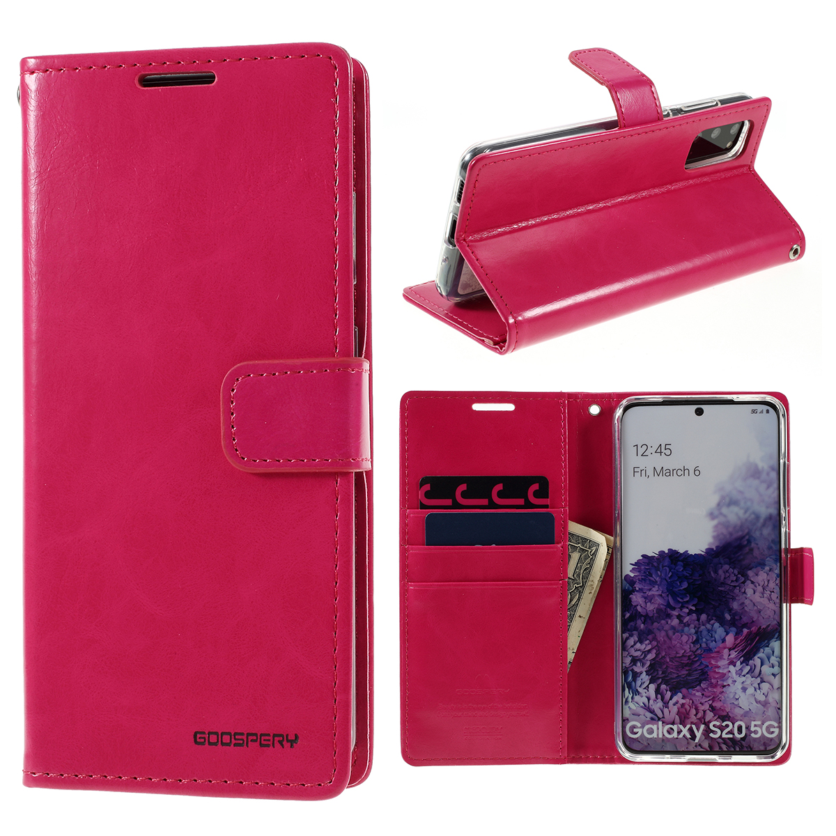 Mercury Goospery Blue Moon Wallet Кожаная Оболочка Для Samsung Galaxy S20 - Роза, Galaxy S20
Mercury Goospery Blue Moon Wallet Кожаная Оболочка Для Samsung Galaxy S20 - Роза, Galaxy S20