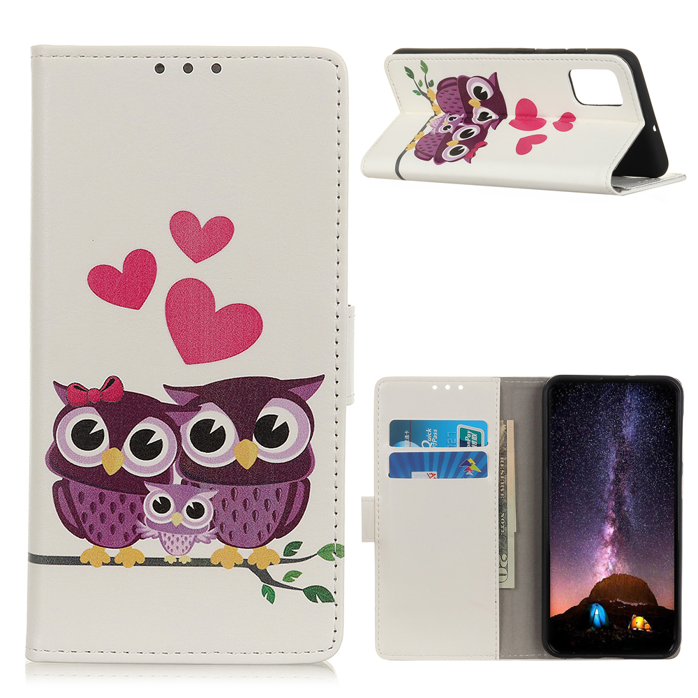 Pattern Printing Leather Cover with Wallet Stand for Samsung Galaxy A31 - Sweet Owl Family, Galaxy A31
Pattern Printing Leather Cover with Wallet Stand for Samsung Galaxy A31 - Sweet Owl Family, Galaxy A31