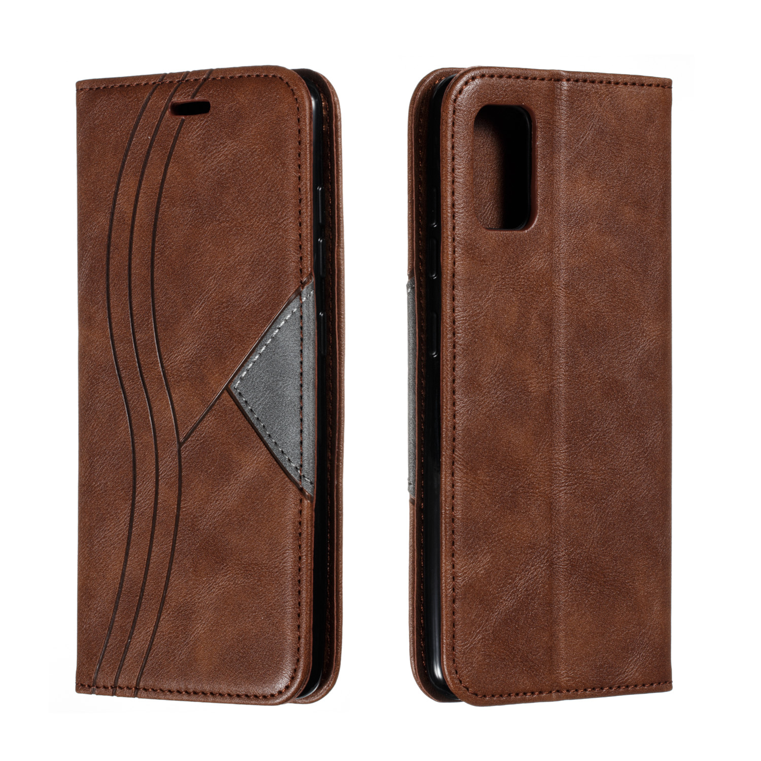 Auto-absorbed Splicing Leather Shell Card Holder Phone Case for Samsung Galaxy A51 SM-A515 - Brown, Galaxy A51 4G
Auto-absorbed Splicing Leather Shell Card Holder Phone Case for Samsung Galaxy A51 SM-A515 - Brown, Galaxy A51 4G
