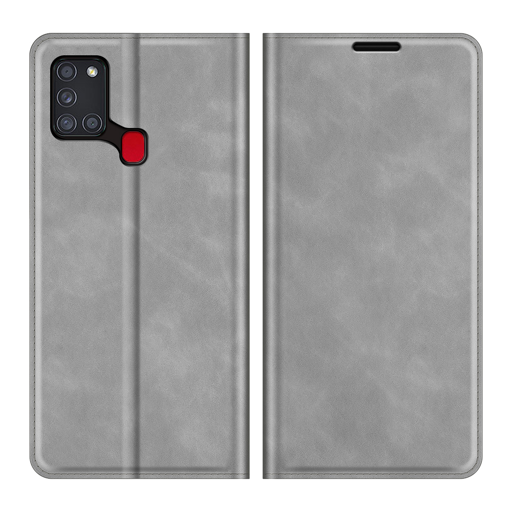Silky Touch Auto-absorbed Flip Leather Wallet Stand Case for Samsung Galaxy A21s - Grey, Galaxy A21s
Silky Touch Auto-absorbed Flip Leather Wallet Stand Case for Samsung Galaxy A21s - Grey, Galaxy A21s