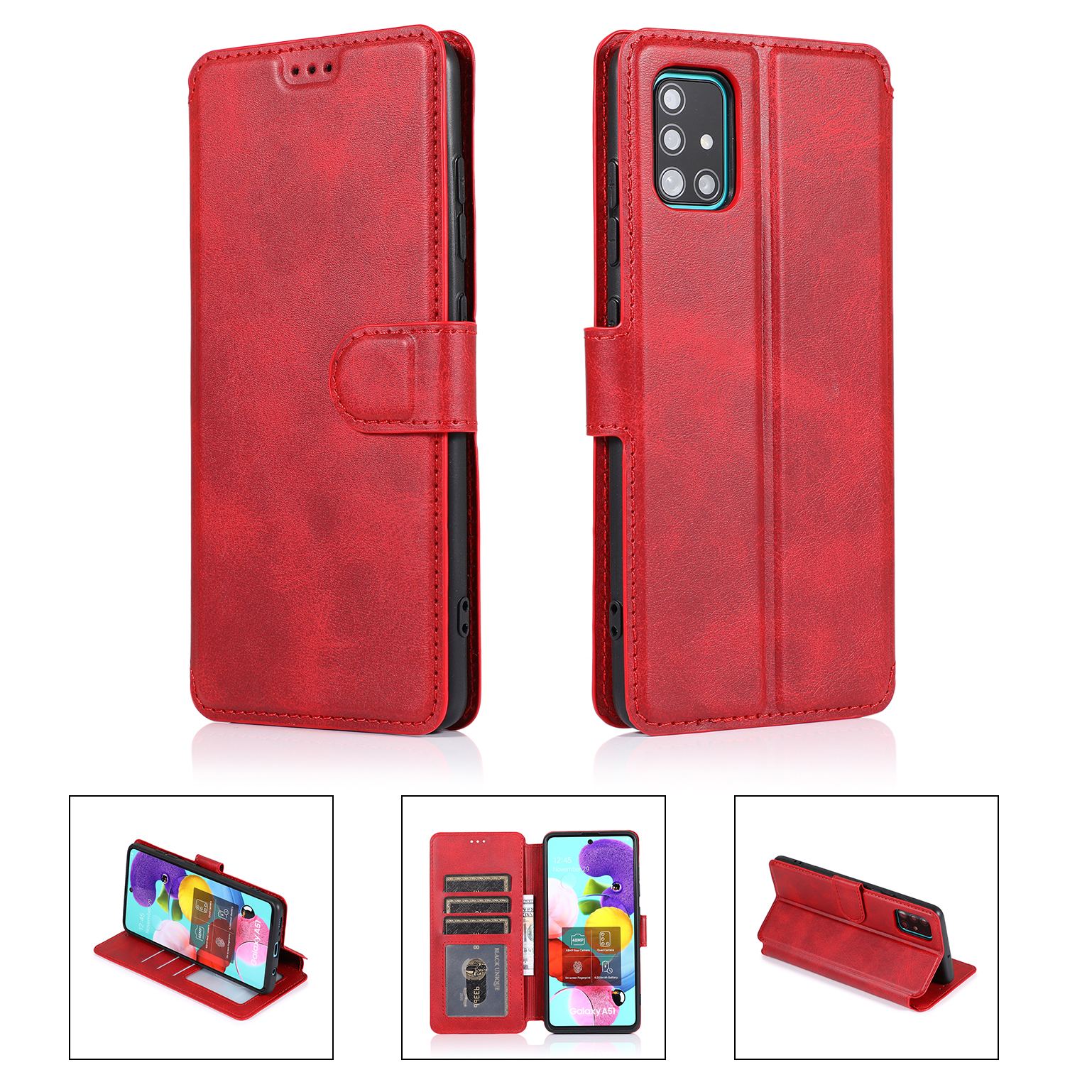 PU Leather + TPU Wallet Style Case for Samsung Galaxy A71 SM-A715 - Red, Galaxy A71 4G
PU Leather + TPU Wallet Style Case for Samsung Galaxy A71 SM-A715 - Red, Galaxy A71 4G
