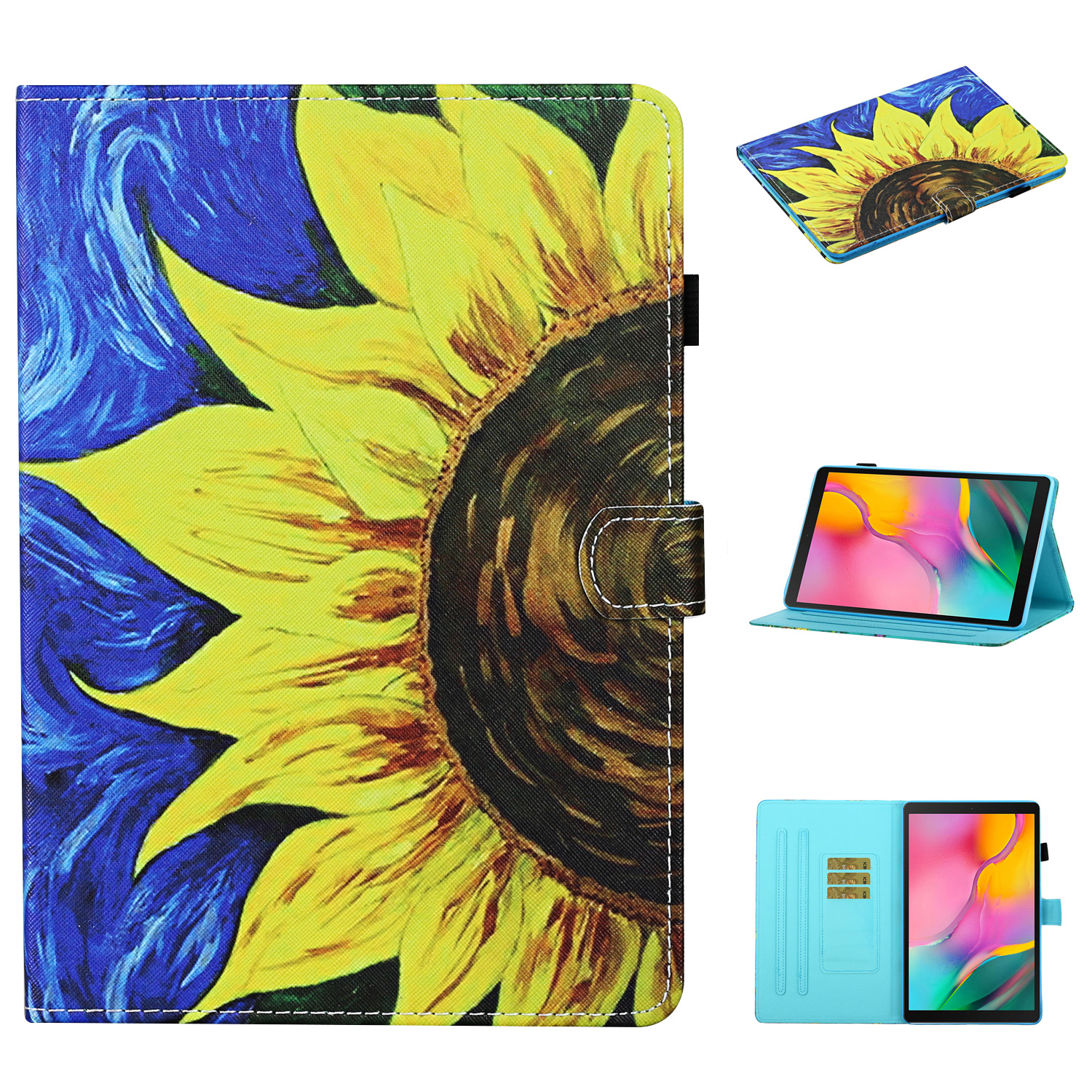 Pattern Printing Card Slots Stand Flip Leather Protective Shell for Samsung Galaxy Tab S6 Lite P610/P615 - Sunflower, Galaxy Tab S6 Lite
Pattern Printing Card Slots Stand Flip Leather Protective Shell for Samsung Galaxy Tab S6 Lite P610/P615 - Sunflower, Galaxy Tab S6 Lite