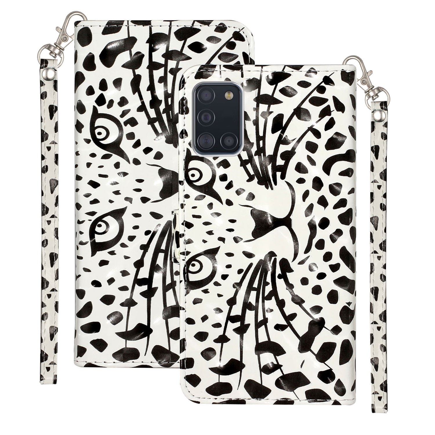 Light Spot Decor Pattern Printing Wallet Stand Leather Case with Strap for Galaxy A31 - Leopard Face, Galaxy A31
Light Spot Decor Pattern Printing Wallet Stand Leather Case with Strap for Galaxy A31 - Leopard Face, Galaxy A31
