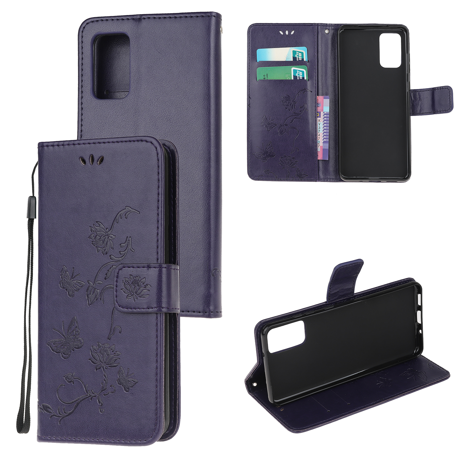 Imprint Butterfly Flowers Leather Wallet Phone Cover for Samsung Galaxy Note 20 - Dark Purple, Galaxy Note 20
Imprint Butterfly Flowers Leather Wallet Phone Cover for Samsung Galaxy Note 20 - Dark Purple, Galaxy Note 20