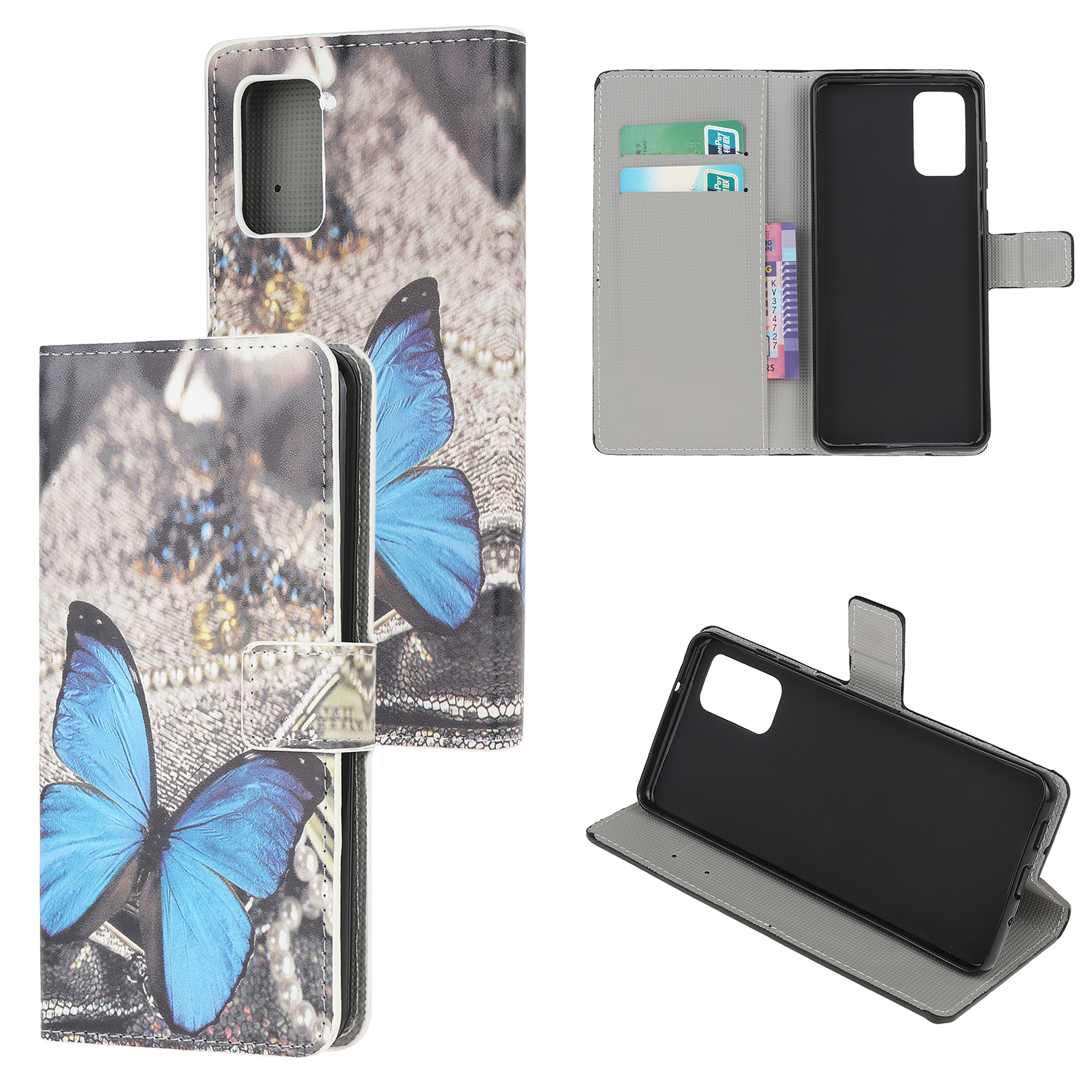 Pattern Printing Leather Wallet Stand Case for Samsung Galaxy Note 20/Note 20 5G - Blue Butterfly, Galaxy Note 20
Pattern Printing Leather Wallet Stand Case for Samsung Galaxy Note 20/Note 20 5G - Blue Butterfly, Galaxy Note 20