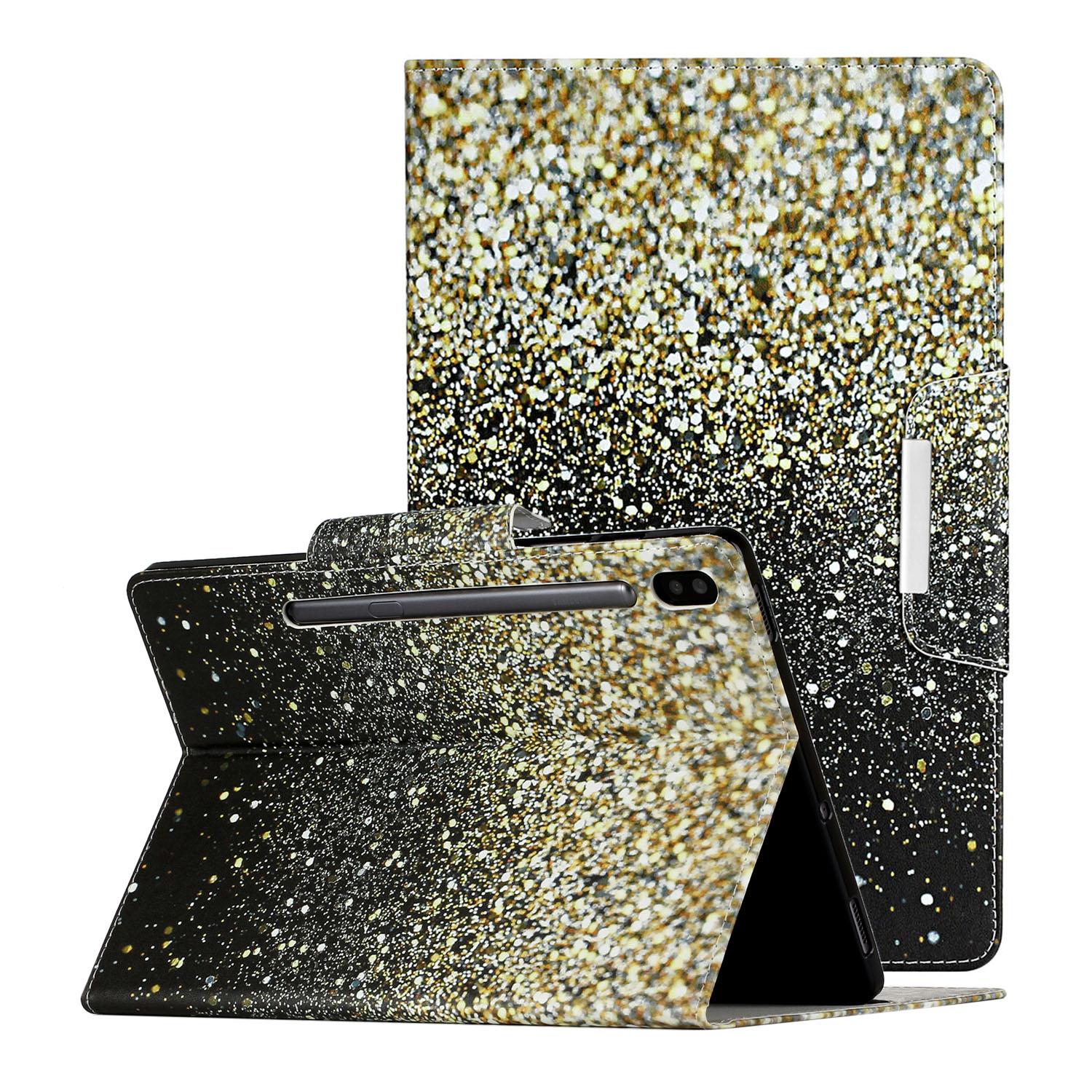 Pattern Printing Flip Leather Wallet Tablet Case for Samsung Galaxy Tab S6 T860 - Glittery Elements, Galaxy Tab S6
Pattern Printing Flip Leather Wallet Tablet Case for Samsung Galaxy Tab S6 T860 - Glittery Elements, Galaxy Tab S6
