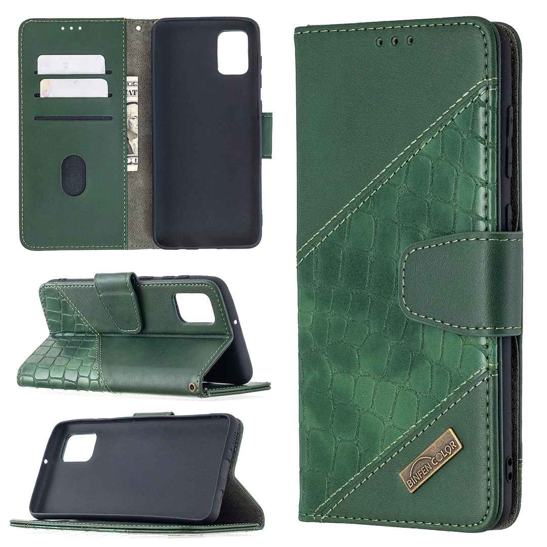 Crocodile Skin Assorted Color Style Leather Wallet Case for Samsung Galaxy A31 - Green, Galaxy A31
Crocodile Skin Assorted Color Style Leather Wallet Case for Samsung Galaxy A31 - Green, Galaxy A31