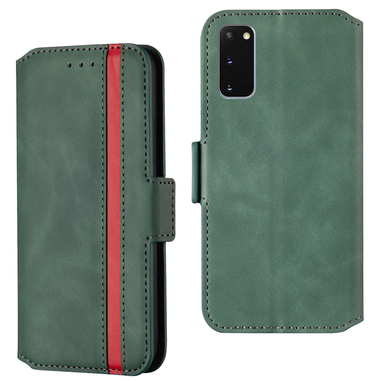 Retro Style Splicing Matte Shell Leather Phone Case with Card Slots for Samsung Galaxy S20 4G/S20 5G - Green, Galaxy S20 4G
Retro Style Splicing Matte Shell Leather Phone Case with Card Slots for Samsung Galaxy S20 4G/S20 5G - Green, Galaxy S20 4G