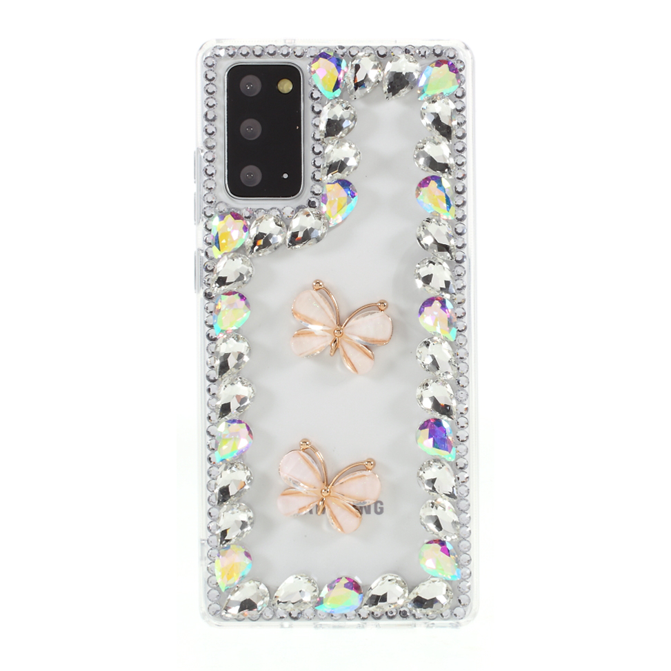 Two Butterflies Rhinestone Decoration TPU Cover for Samsung Galaxy Note20 Ultra/Note20 Ultra 5G - Pink, Galaxy Note20 Ultra
Two Butterflies Rhinestone Decoration TPU Cover for Samsung Galaxy Note20 Ultra/Note20 Ultra 5G - Pink, Galaxy Note20 Ultra