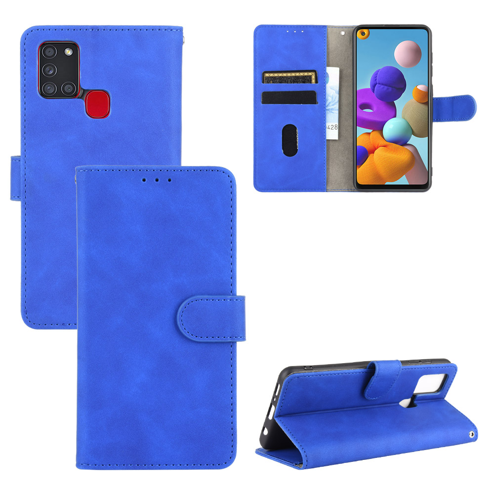 Skin-touch Wallet Stand Leather Flip Cover Case for Samsung Galaxy A21s - Blue, Galaxy A21s
Skin-touch Wallet Stand Leather Flip Cover Case for Samsung Galaxy A21s - Blue, Galaxy A21s
