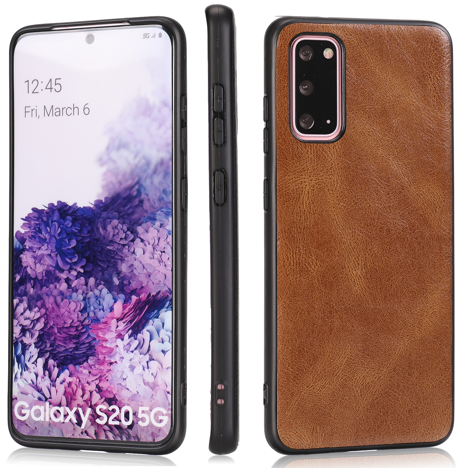 Crazy Horse Texture PU Leather Coated TPU Cover for Samsung Galaxy S20 - Brown, Galaxy S20
Crazy Horse Texture PU Leather Coated TPU Cover for Samsung Galaxy S20 - Brown, Galaxy S20