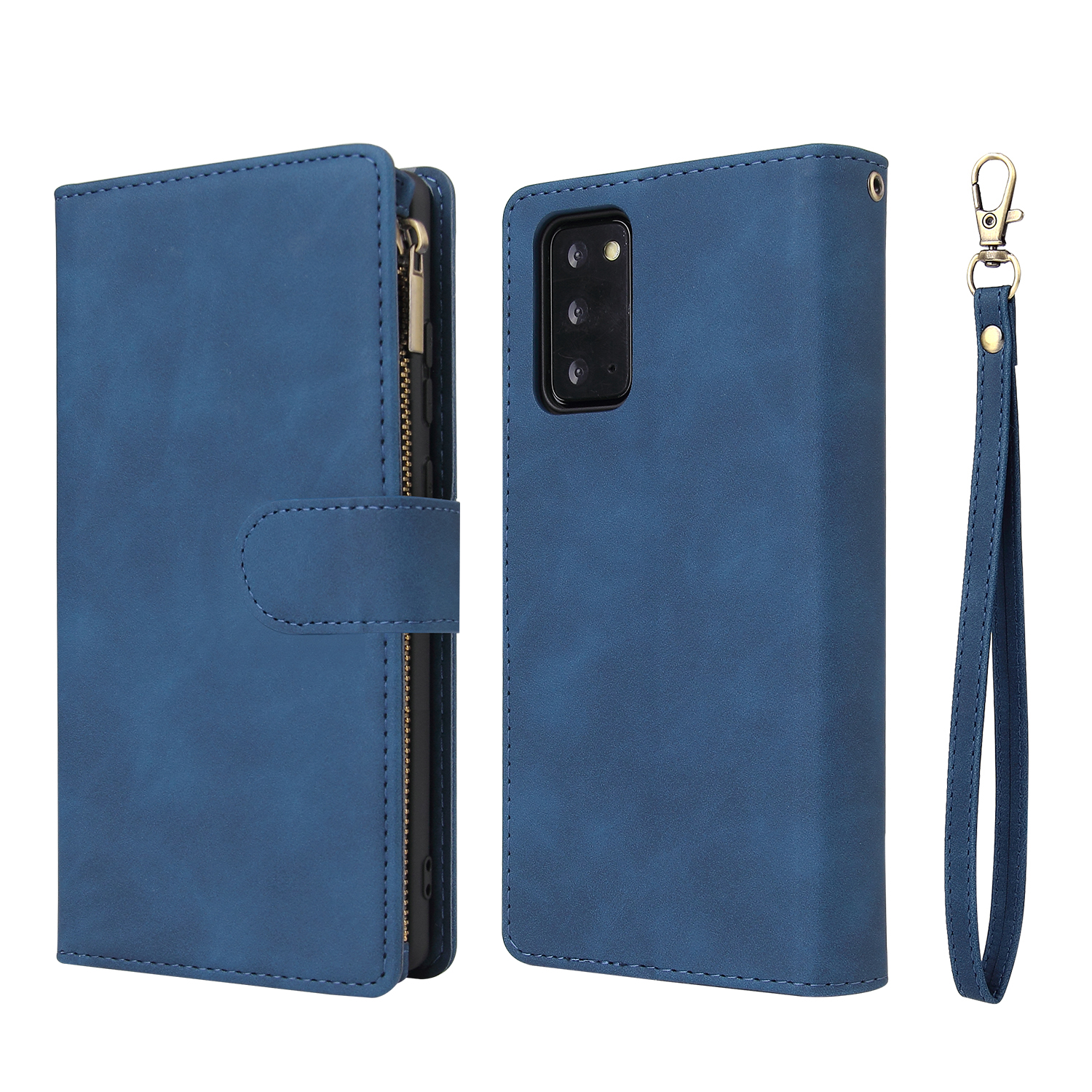 With Many Card Slots Leather Wallet Case for Samsung Galaxy Note20 4G/5G - Blue, Galaxy Note20
With Many Card Slots Leather Wallet Case for Samsung Galaxy Note20 4G/5G - Blue, Galaxy Note20