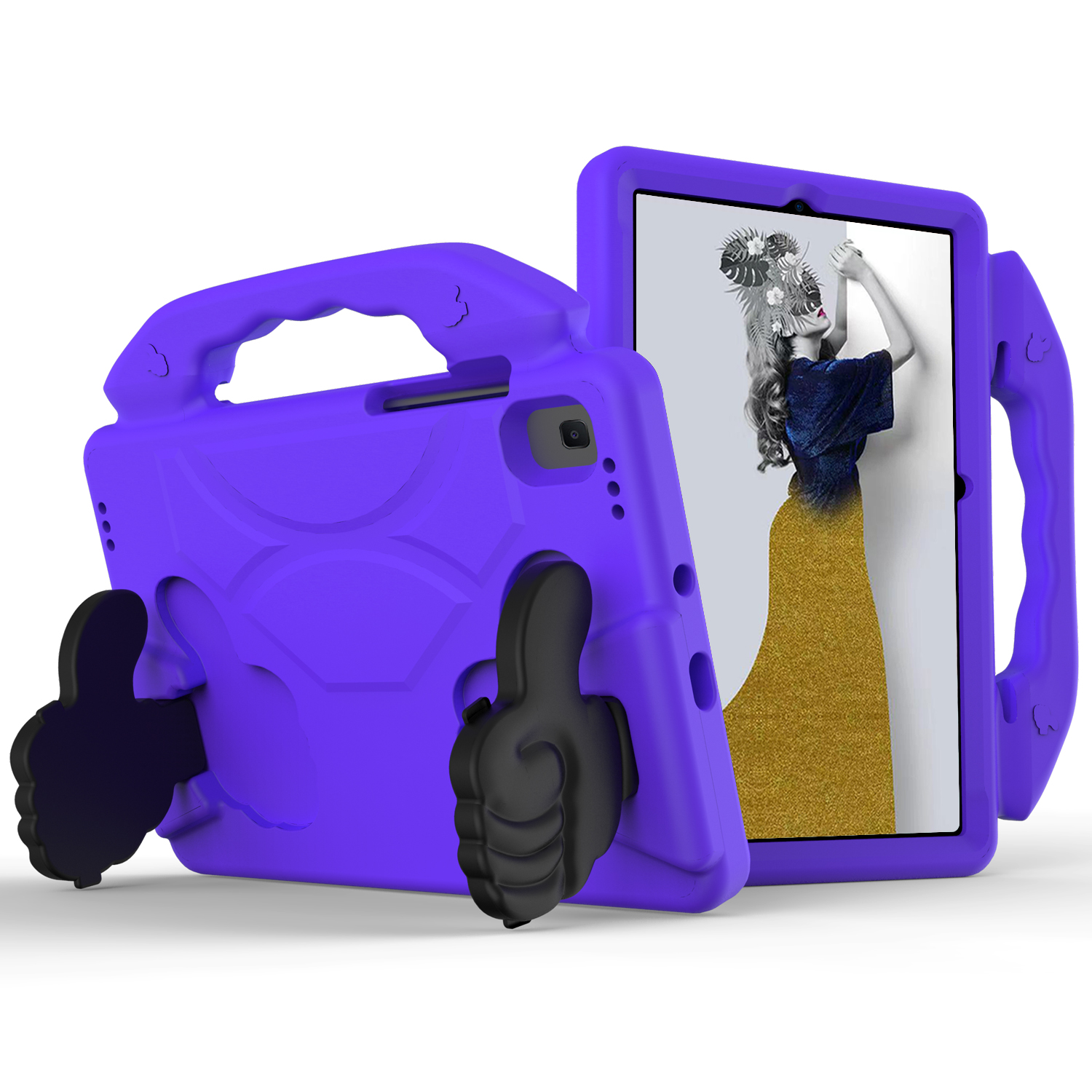 Shockproof Thumb Kickstand EVA Protective Shell for Samsung Galaxy Tab S6 T860/T865 - Purple, Galaxy Tab S6
Shockproof Thumb Kickstand EVA Protective Shell for Samsung Galaxy Tab S6 T860/T865 - Purple, Galaxy Tab S6