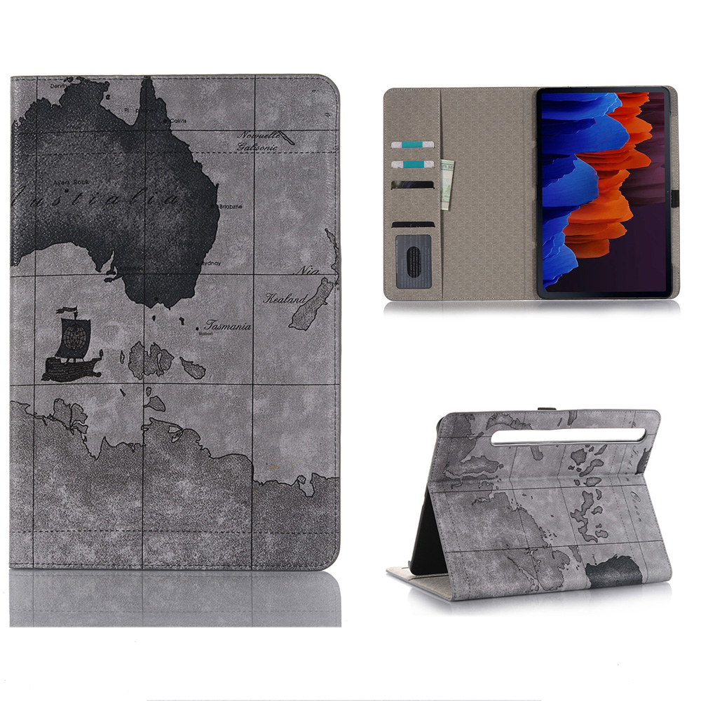 Карта Pattern Photion Wallet Stand Кожаный Чехол Для Планшета Для Samsung Galaxy Tab S7 T870 - Серый, Galaxy Tab S7
Карта Pattern Photion Wallet Stand Кожаный Чехол Для Планшета Для Samsung Galaxy Tab S7 T870 - Серый, Galaxy Tab S7