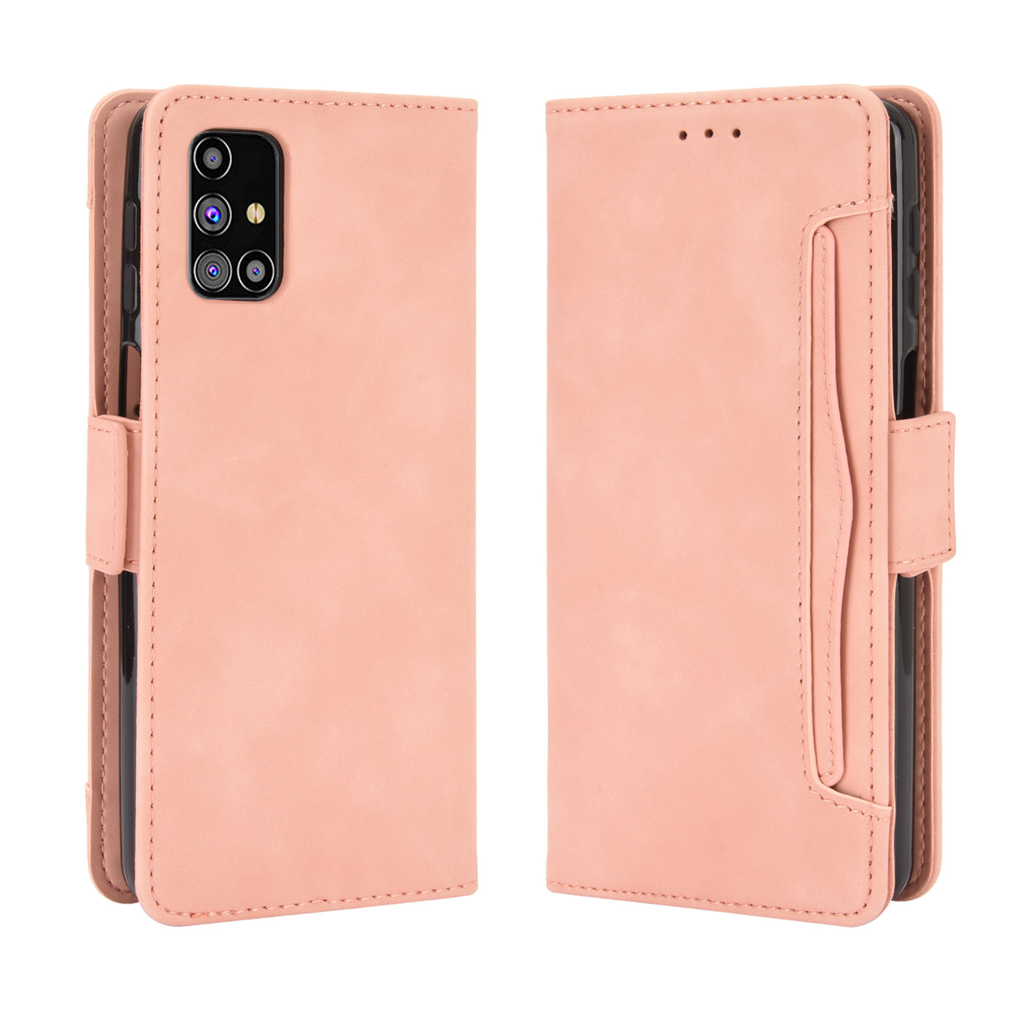 Multiple Card Slots Leather Wallet Protection Cover for Samsung Galaxy M31s - Pink, Samsung Galaxy M31s
Multiple Card Slots Leather Wallet Protection Cover for Samsung Galaxy M31s - Pink, Samsung Galaxy M31s