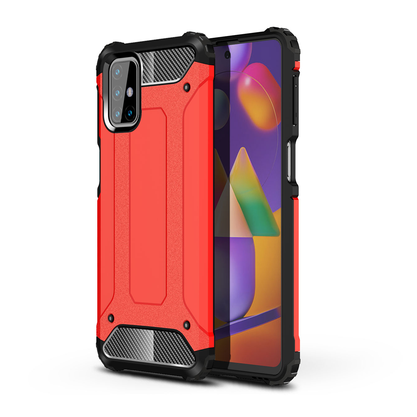 Armor Guard PC + TPU Combo Protector Cover for Samsung Galaxy M31s - Red, Samsung Galaxy M31s
Armor Guard PC + TPU Combo Protector Cover for Samsung Galaxy M31s - Red, Samsung Galaxy M31s