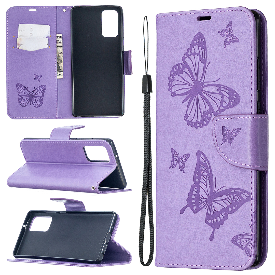 Imprint Butterfly Texture Leather Shell for Samsung Galaxy Note20 4G/5G - Purple, Galaxy Note20
Imprint Butterfly Texture Leather Shell for Samsung Galaxy Note20 4G/5G - Purple, Galaxy Note20
