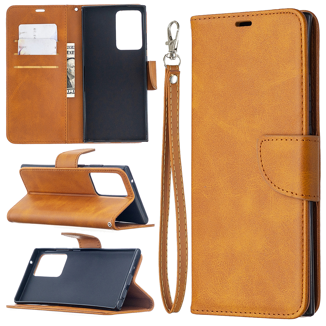 PU Leather Wallet Stand Phone Case for Samsung Galaxy Note20 Ultra 5G / Galaxy Note20 Ultra - Brown, Galaxy Note20 Ultra 5G
PU Leather Wallet Stand Phone Case for Samsung Galaxy Note20 Ultra 5G / Galaxy Note20 Ultra - Brown, Galaxy Note20 Ultra 5G