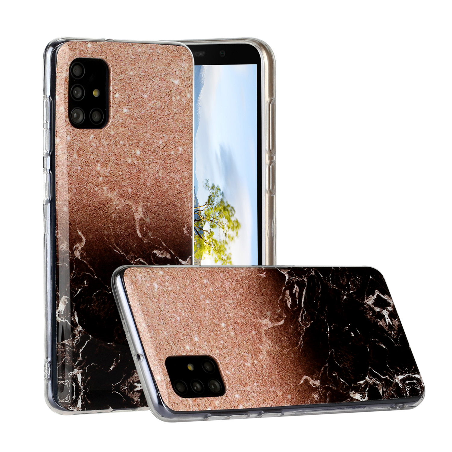 Мраморная Кожная Печать Текстуры IMD TPU Оболочка Для Samsung Galaxy A31 - Блестящее Золото / Черный, Galaxy A31
Мраморная Кожная Печать Текстуры IMD TPU Оболочка Для Samsung Galaxy A31 - Блестящее Золото / Черный, Galaxy A31