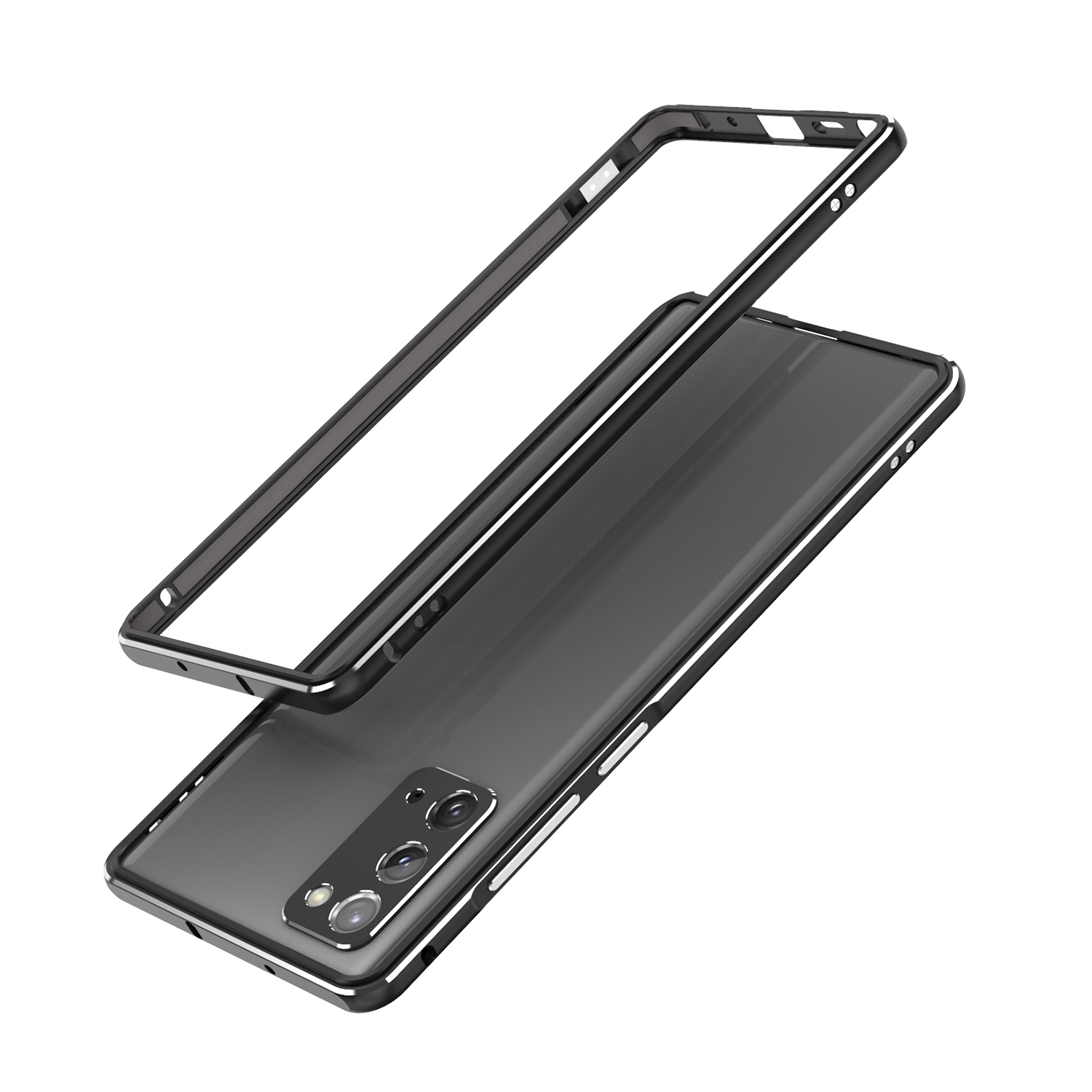 Aluminium Alloy Bumper Cover for Samsung Galaxy Note20 4G/5G - Black/Silver, Galaxy Note20
Aluminium Alloy Bumper Cover for Samsung Galaxy Note20 4G/5G - Black/Silver, Galaxy Note20