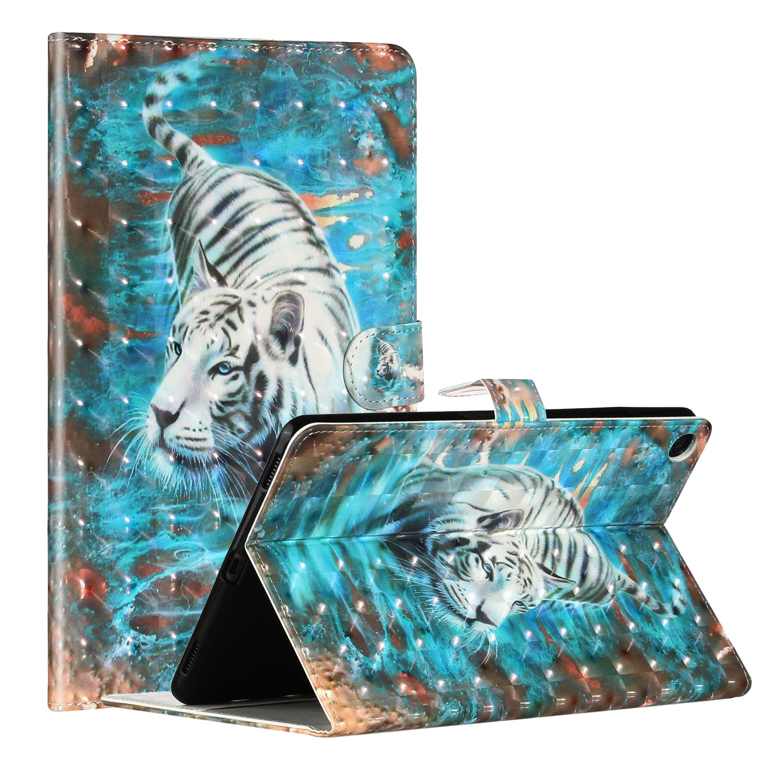 Light Spot Decor Pattern Printing Smart Leather Stand Protective Cover for Samsung Galaxy Tab A 10.1 (2019) T510/T515 - White Tiger, Galaxy Tab A 10.1 (2019)
Light Spot Decor Pattern Printing Smart Leather Stand Protective Cover for Samsung Galaxy Tab A 10.1 (2019) T510/T515 - White Tiger, Galaxy Tab A 10.1 (2019)