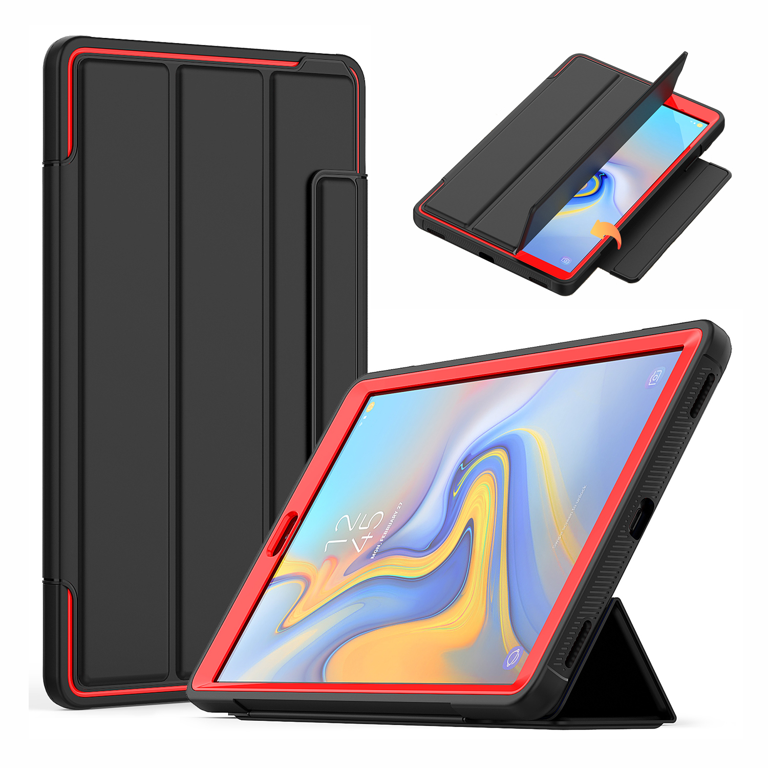 Три-размерная Кожа Pu+акрил+пк+тпу Таблическа - Черный Красный, Galaxy Tab A 10.1 (2019)
Три-размерная Кожа Pu+акрил+пк+тпу Таблическа - Черный Красный, Galaxy Tab A 10.1 (2019)