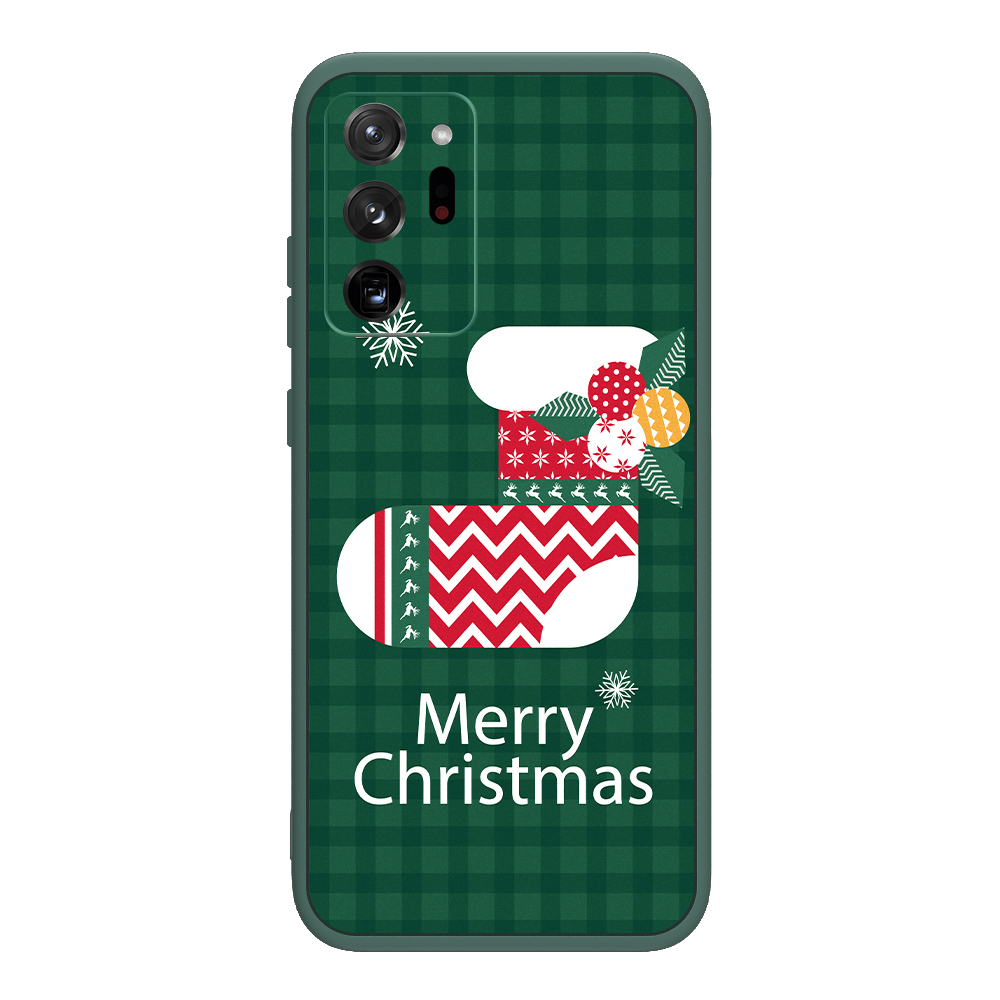 Christmas Series Liquid Silicone Phone Case for Samsung Galaxy Note 20/Note 20 5G - Sock, Galaxy Note 20
Christmas Series Liquid Silicone Phone Case for Samsung Galaxy Note 20/Note 20 5G - Sock, Galaxy Note 20