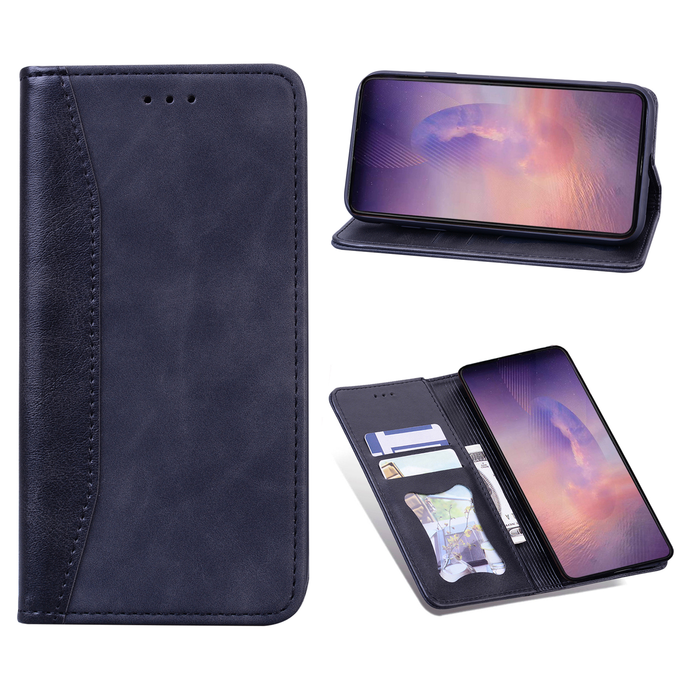 Business Style Splicing Shell Auto-absorbed Leather Wallet Case for Samsung Galaxy Note20 Ultra 5G/Galaxy Note20 Ultra - Dark Blue, Galaxy Note20 Ultra 5G
Business Style Splicing Shell Auto-absorbed Leather Wallet Case for Samsung Galaxy Note20 Ultra 5G/Galaxy Note20 Ultra - Dark Blue, Galaxy Note20 Ultra 5G