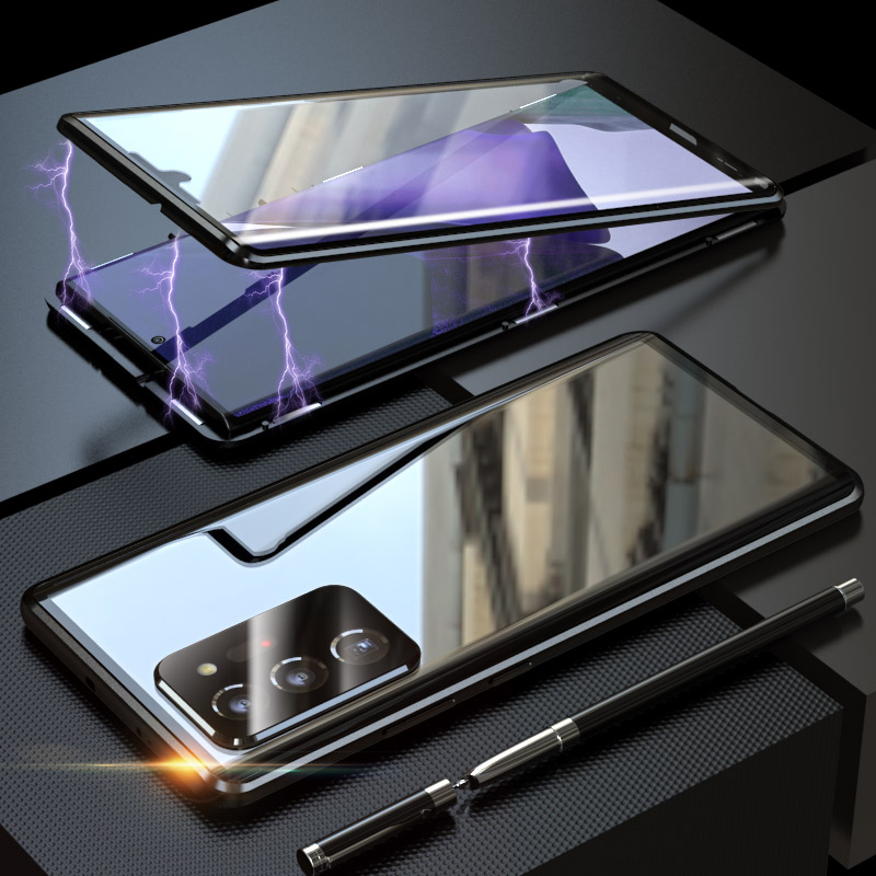 Magnetic Installation Metal Frame + Tempered Glass Alll-side Protective Cover with Lens Cover for Samsung Galaxy Note20 Ultra/Note20 Ultra 5G - Black, Galaxy Note20 Ultra
Magnetic Installation Metal Frame + Tempered Glass Alll-side Protective Cover with Lens Cover for Samsung Galaxy Note20 Ultra/Note20 Ultra 5G - Black, Galaxy Note20 Ultra