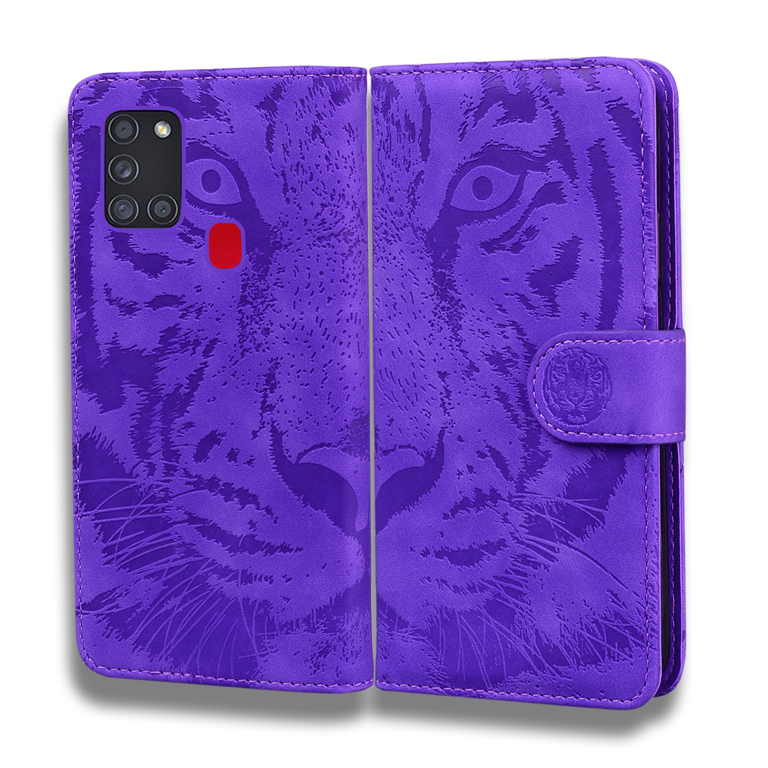Imprinted Tiger Pattern Leather Phone Case with Wallet Stand for Samsung Galaxy M31 - Purple, Samsung Galaxy M31
Imprinted Tiger Pattern Leather Phone Case with Wallet Stand for Samsung Galaxy M31 - Purple, Samsung Galaxy M31