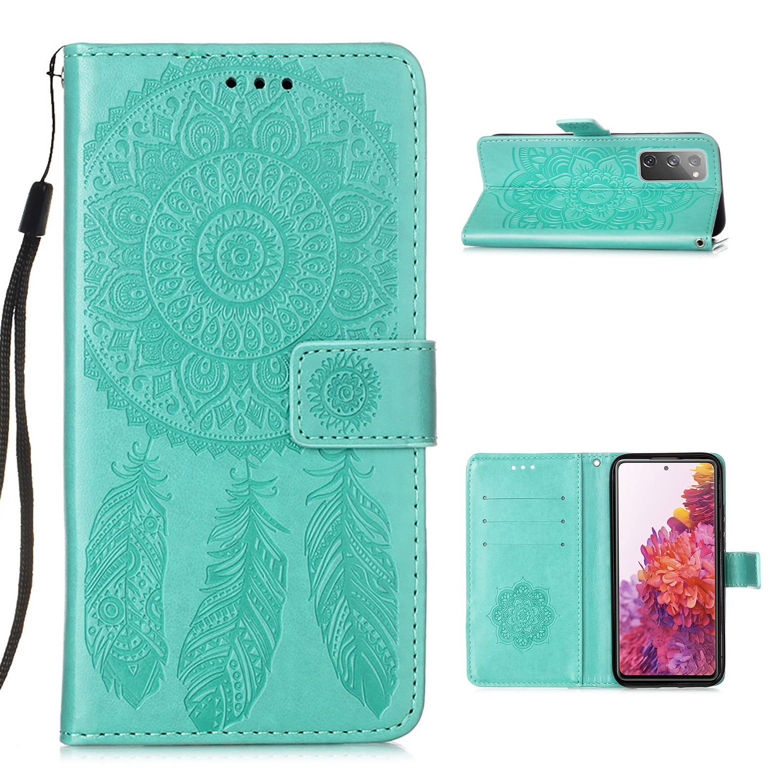 Dreamcatcher Impriting Кожаный Кошелек Сотовый Телефон Крышка Оболочки Для Samsung Galaxy S20 FE / S20 Вентилятор / S20 FE 5G / S20 Вентиляционная Версия 5G / S20 Lite - Зеленый, Galaxy S20 FE
Dreamcatcher Impriting Кожаный Кошелек Сотовый Телефон Крышка Оболочки Для Samsung Galaxy S20 FE / S20 Вентилятор / S20 FE 5G / S20 Вентиляционная Версия 5G / S20 Lite - Зеленый, Galaxy S20 FE