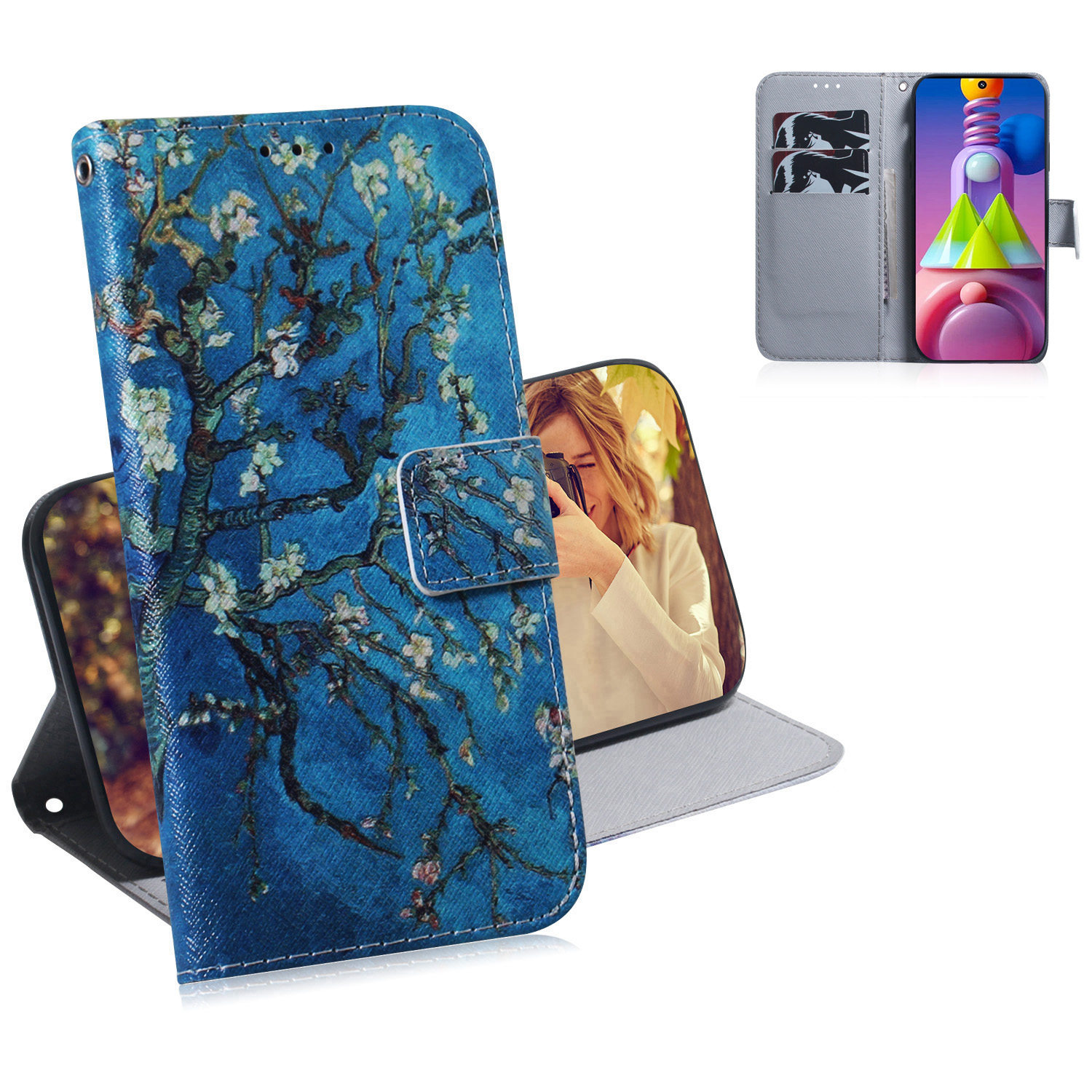 Шаблон Печати PU Кожаный Кошельщик Чехол Для Samsung Galaxy M51 International Edition Shell - Яркий Цветок, Galaxy M51
Шаблон Печати PU Кожаный Кошельщик Чехол Для Samsung Galaxy M51 International Edition Shell - Яркий Цветок, Galaxy M51