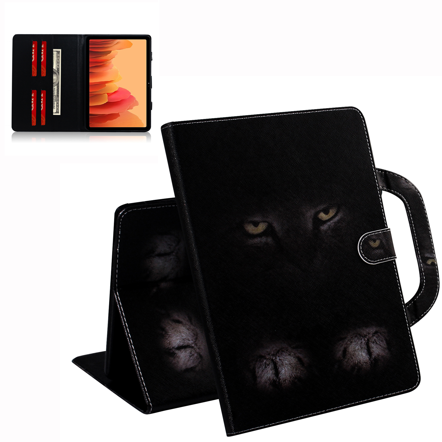 Hand-held Pattern Printing Stand Flip Leather Case for Samsung Galaxy Tab A7 10.4 (2022) / (2020) - Mysterious Cat, Galaxy Tab A7 10.4 (2020)
Hand-held Pattern Printing Stand Flip Leather Case for Samsung Galaxy Tab A7 10.4 (2022) / (2020) - Mysterious Cat, Galaxy Tab A7 10.4 (2020)