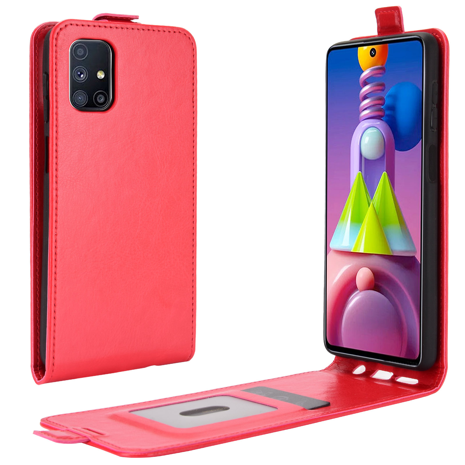 Crazy Horse Вертикальный Флип-телефон Защитная Оболочка Для Samsung Galaxy M51 - Красный, Galaxy M51
Crazy Horse Вертикальный Флип-телефон Защитная Оболочка Для Samsung Galaxy M51 - Красный, Galaxy M51