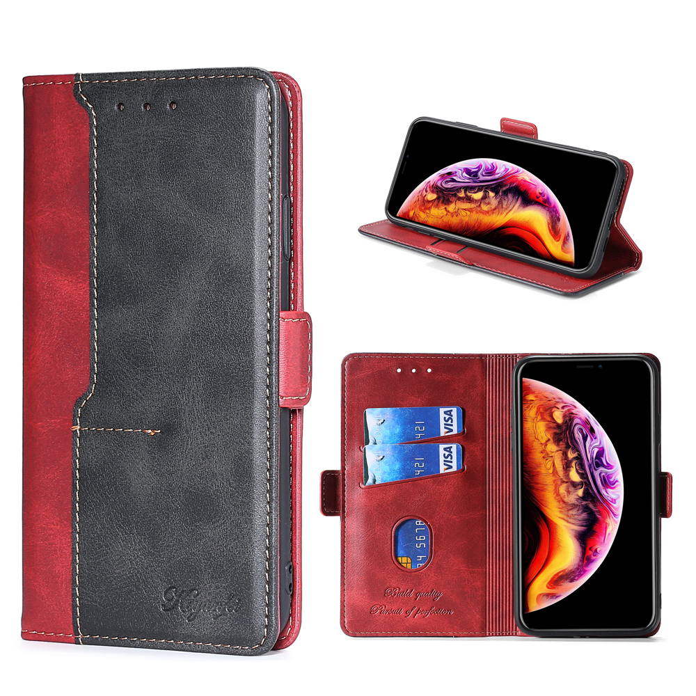 Contrast-Color Leather Wallet Phone Cover Case with Side Buckle for Samsung Galaxy S20 FE/S20 Fan Edition/S20 FE 5G/S20 Fan Edition 5G/S20 Lite - Black/Red, Galaxy S20 Lite
Contrast-Color Leather Wallet Phone Cover Case with Side Buckle for Samsung Galaxy S20 FE/S20 Fan Edition/S20 FE 5G/S20 Fan Edition 5G/S20 Lite - Black/Red, Galaxy S20 Lite