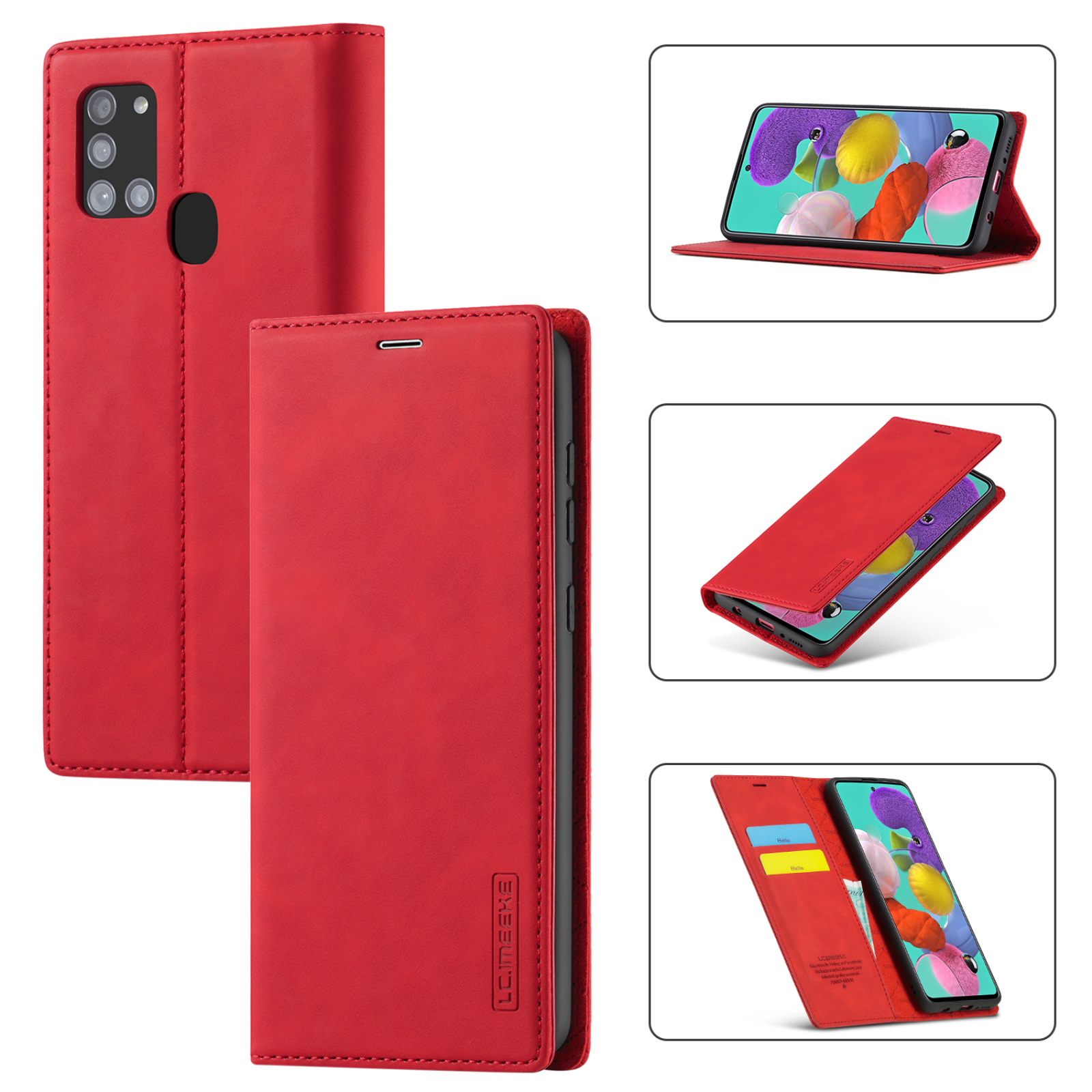 Lc. Imeeke LC Auto Abrited Кожаный Кошелек Protector Для Samsung Galaxy A21s - Красный, Galaxy A21s
Lc. Imeeke LC Auto Abrited Кожаный Кошелек Protector Для Samsung Galaxy A21s - Красный, Galaxy A21s