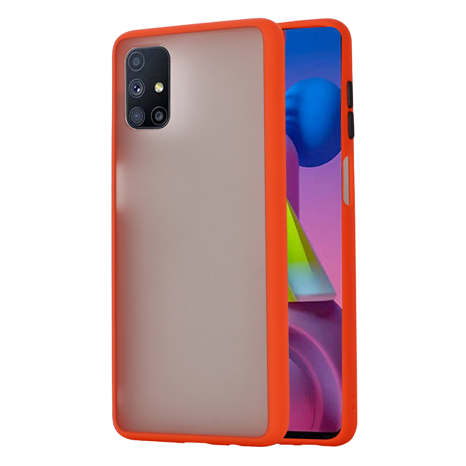 Matte Skin Dropted PC + TPU Гибридный Чехол Для Samsung Galaxy M51 Боковой Версии Отпечатков Пальцев - Красный, Galaxy M51
Matte Skin Dropted PC + TPU Гибридный Чехол Для Samsung Galaxy M51 Боковой Версии Отпечатков Пальцев - Красный, Galaxy M51