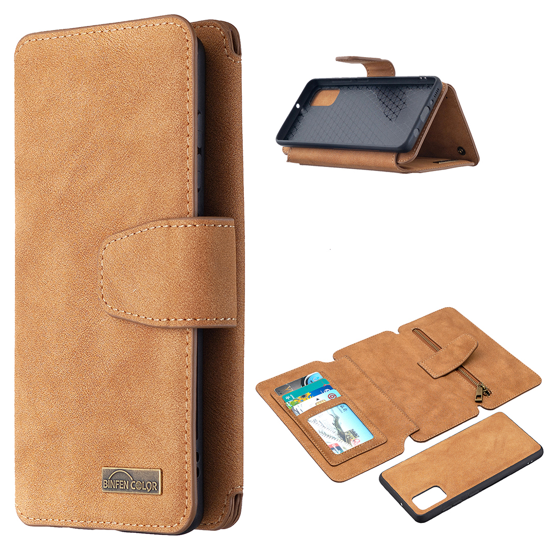 Matte Leather Wallet Stand Cell Phone Detachable 2 in 1 Cover Case for Samsung Galaxy A41 (Global Version) - Light Brown, Galaxy A41 (Global Version)
Matte Leather Wallet Stand Cell Phone Detachable 2 in 1 Cover Case for Samsung Galaxy A41 (Global Version) - Light Brown, Galaxy A41 (Global Version)
