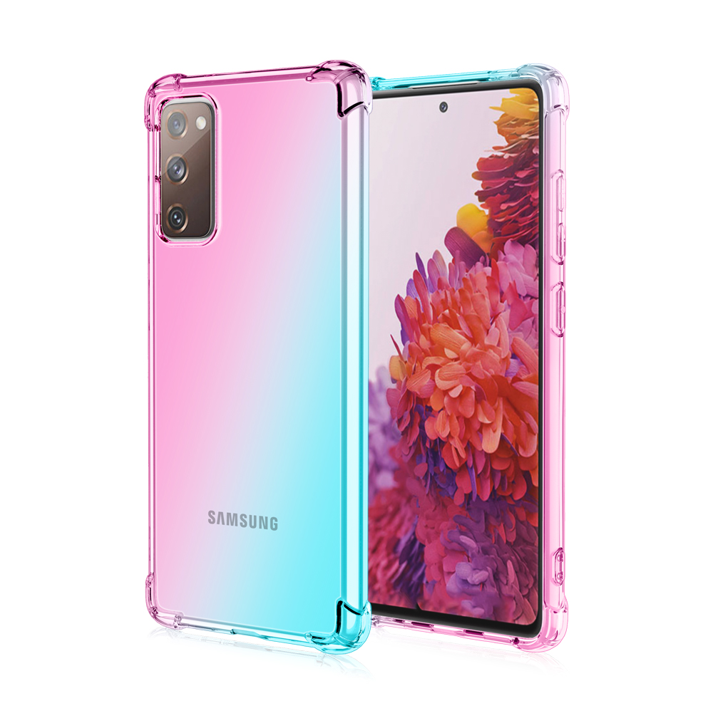 TPU Gradient Anti-Drop Phone Cover Shell for Samsung Galaxy S20 FE/S20 Fan Edition/S20 FE 5G/S20 Fan Edition 5G/S20 Lite - Pink/Green, Galaxy S20 Lite
TPU Gradient Anti-Drop Phone Cover Shell for Samsung Galaxy S20 FE/S20 Fan Edition/S20 FE 5G/S20 Fan Edition 5G/S20 Lite - Pink/Green, Galaxy S20 Lite