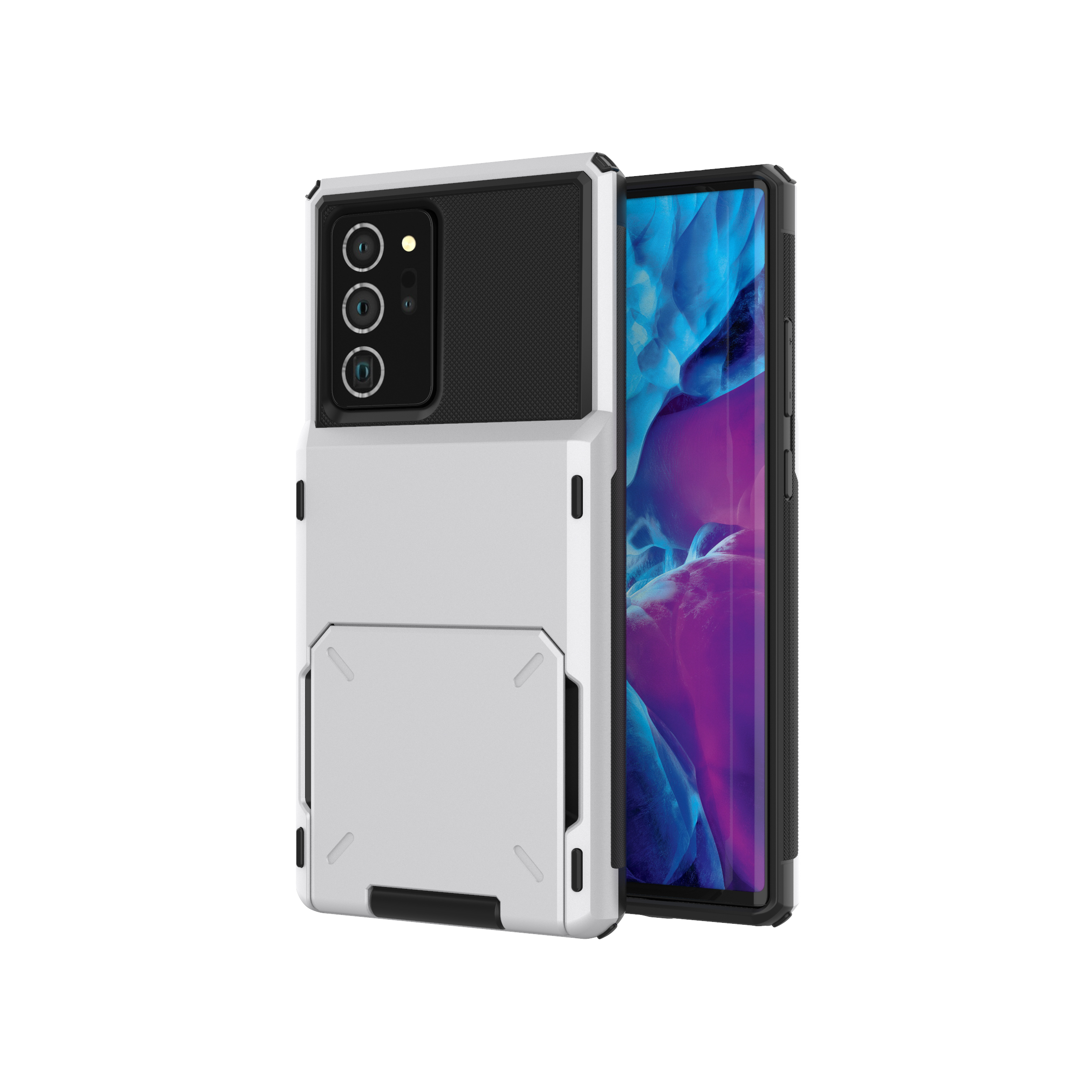 Flip Card Holder TPU+PC Hybrid Phone Shell for Samsung Galaxy Note 20 / Note 20 5G - White, Galaxy Note 20
Flip Card Holder TPU+PC Hybrid Phone Shell for Samsung Galaxy Note 20 / Note 20 5G - White, Galaxy Note 20